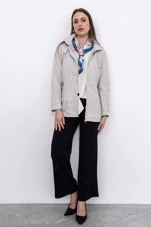 CORTAVIENTOS DOBLE CORCHETE BEIGE