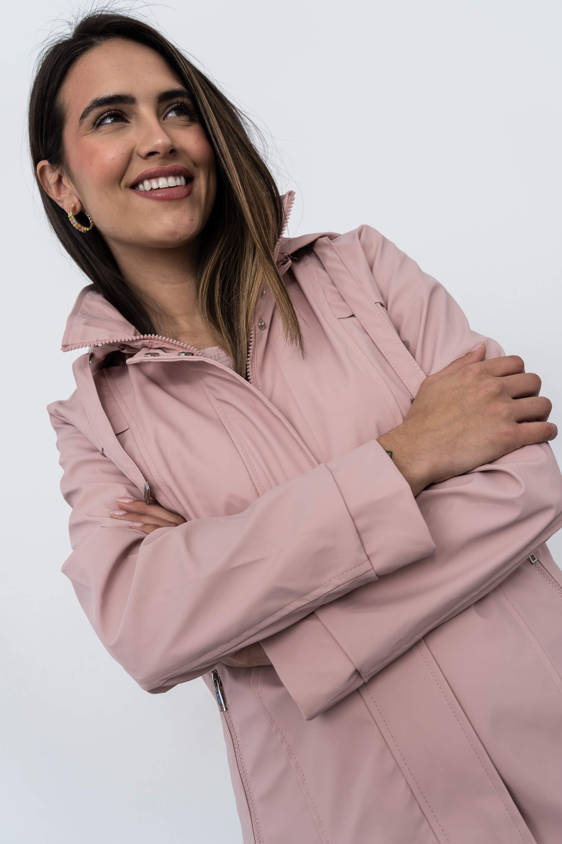 CORTAVIENTOS DOBLE CORCHETE ROSA