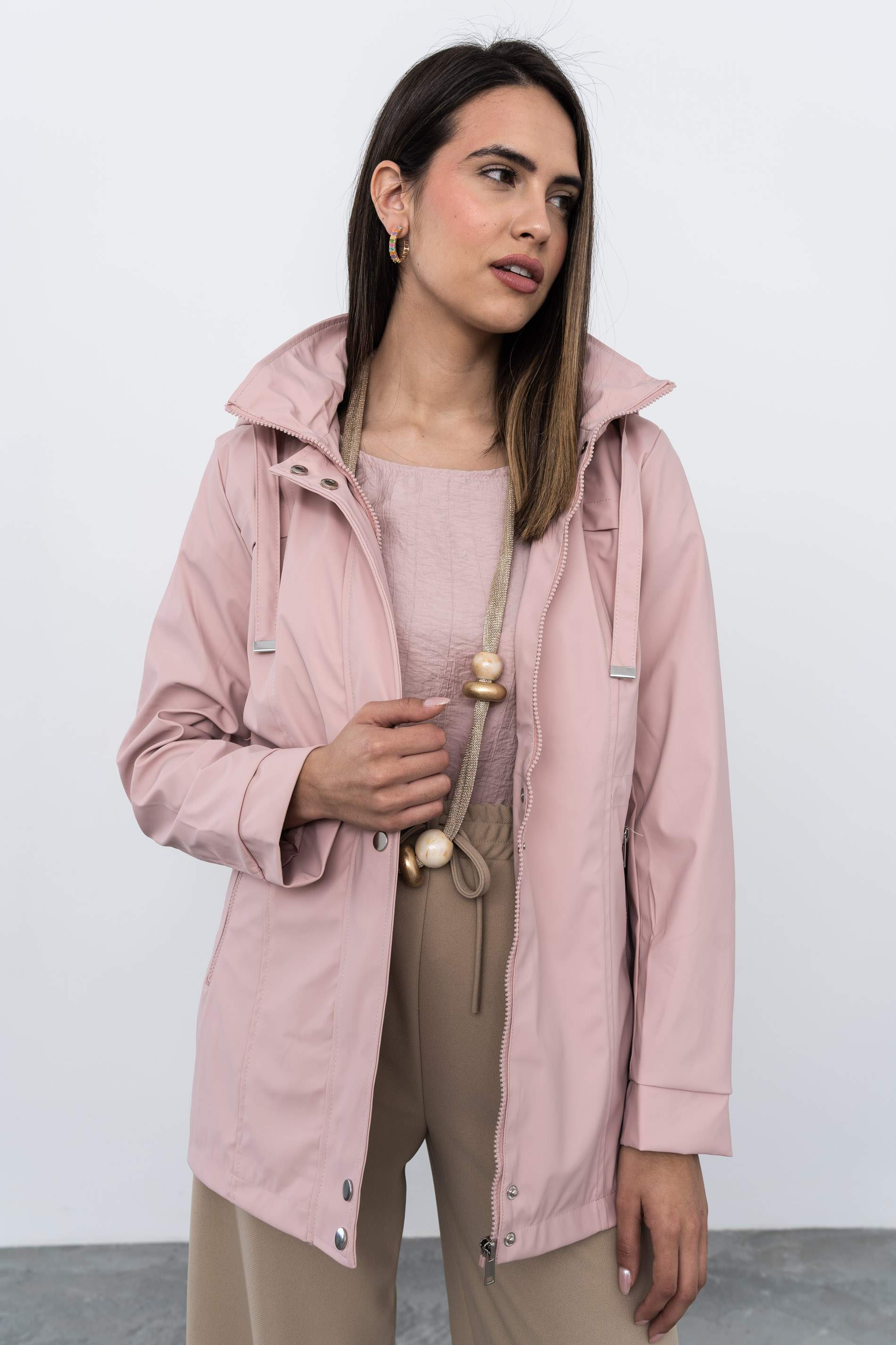 CORTAVIENTOS DOBLE CORCHETE ROSA