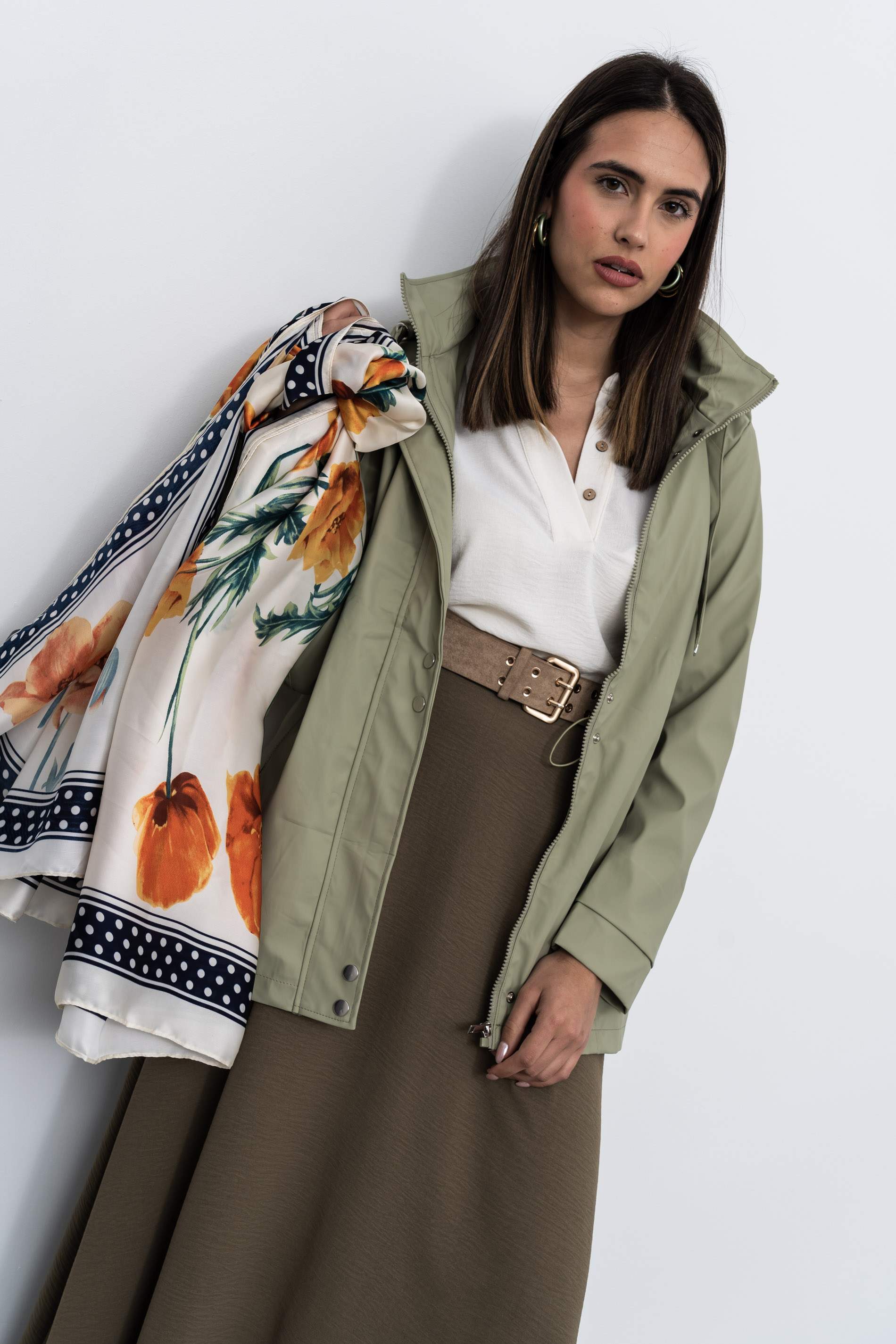 FOULARD EFECTO SEDA TOPOS