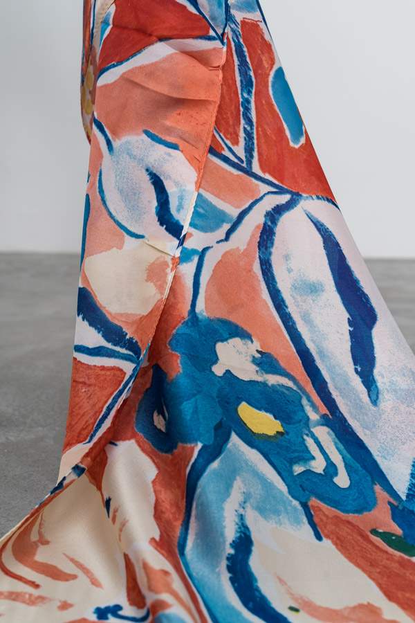 FOULARD EFECTO SEDA ACUARELAS