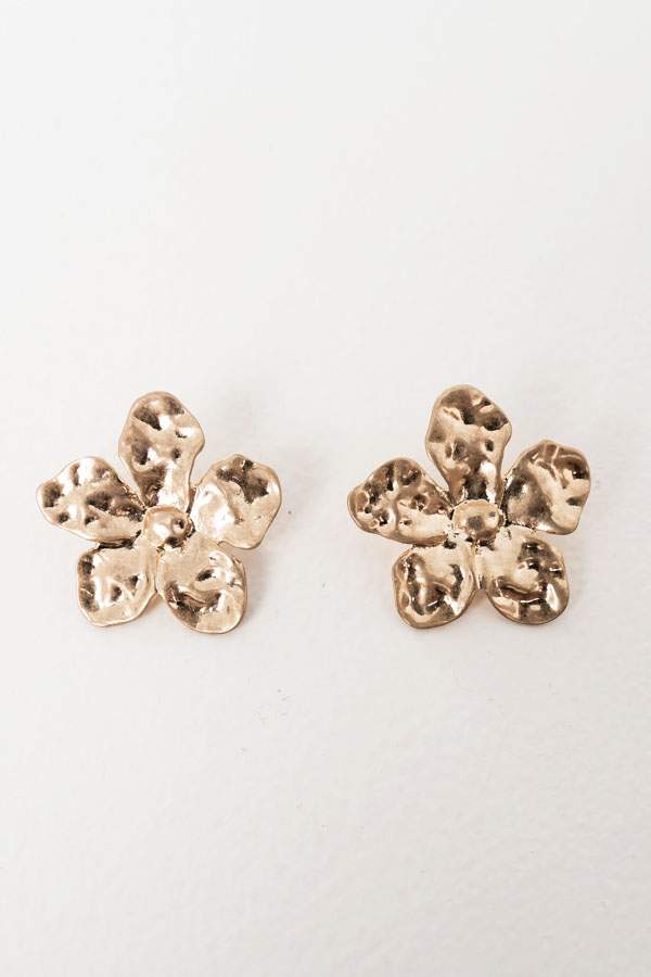 PENDIENTE FLOR DORADO