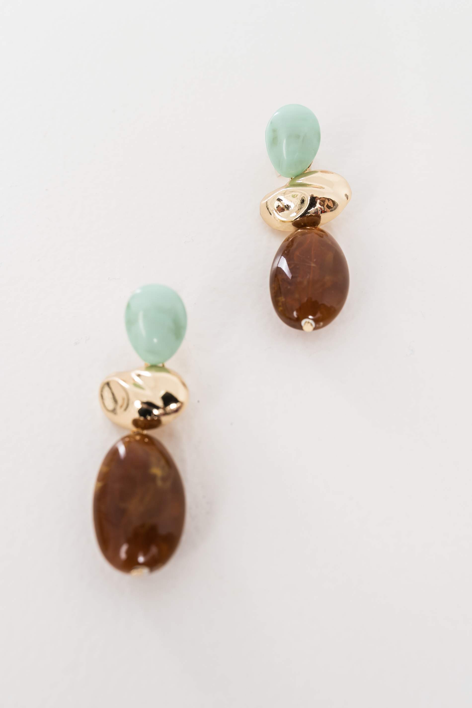 PENDIENTE COLGANTE TRICOLOR