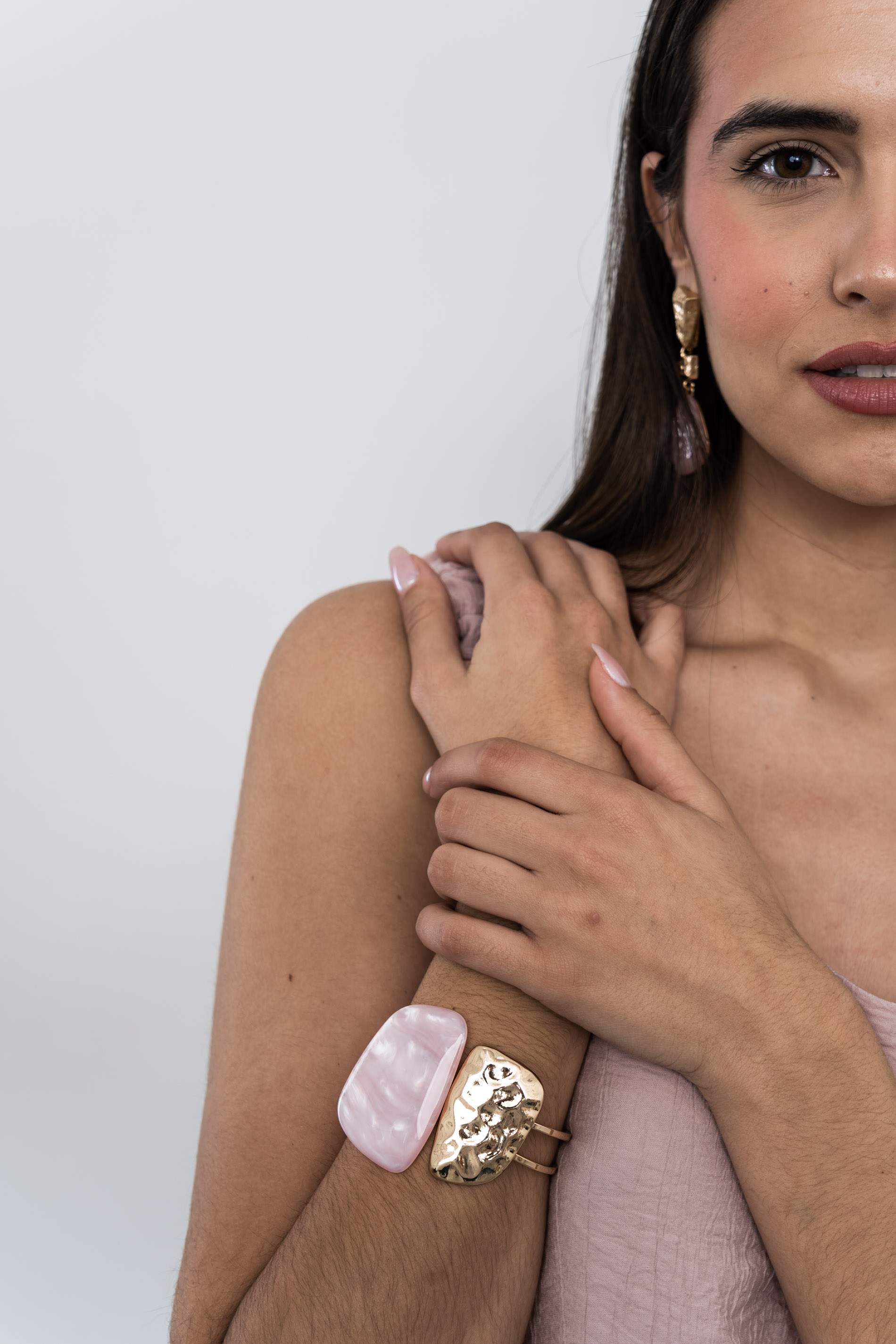 BRAZALETE PIEDRA ANACARADO ROSA