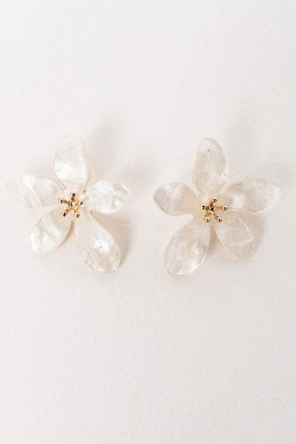 PENDIENTE FLOR RESINA