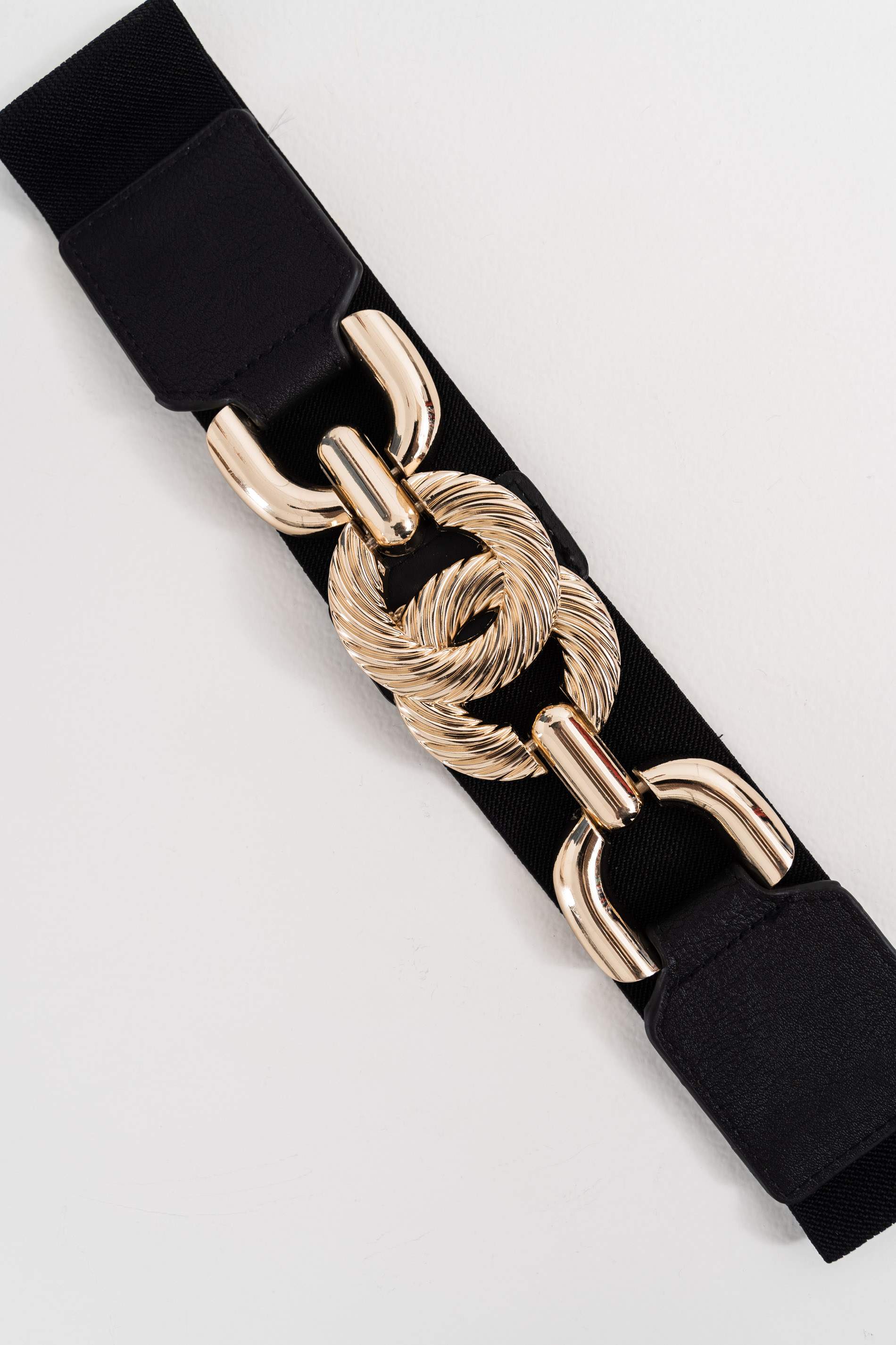CINTURÓN ELÁSTICO DOBLE ARO NEGRO