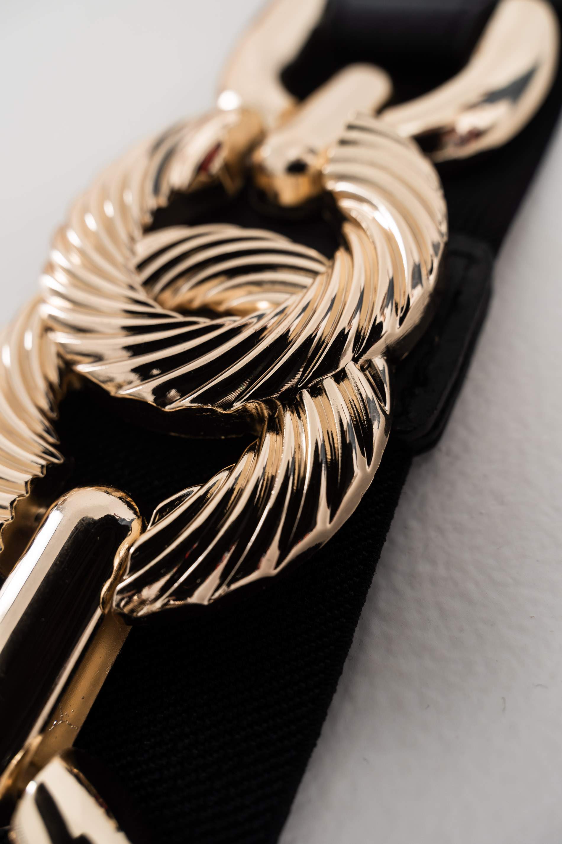 CINTURÓN ELÁSTICO DOBLE ARO NEGRO