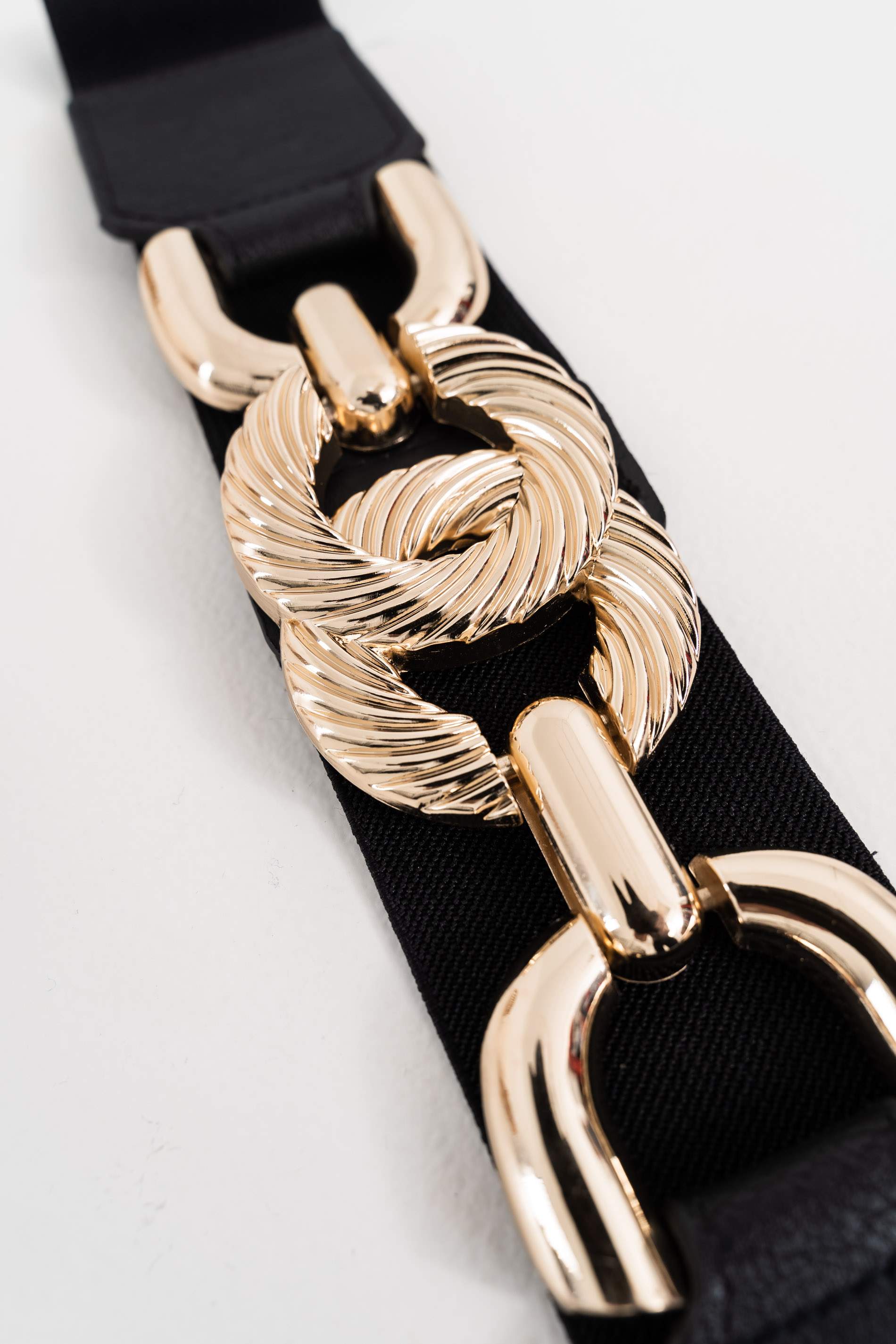 CINTURÓN ELÁSTICO DOBLE ARO NEGRO