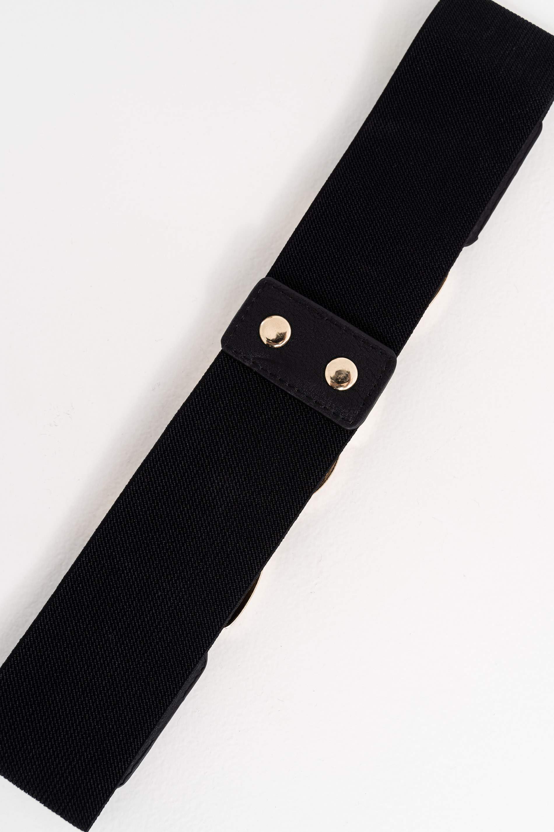 CINTURÓN ELÁSTICO DOBLE ARO NEGRO