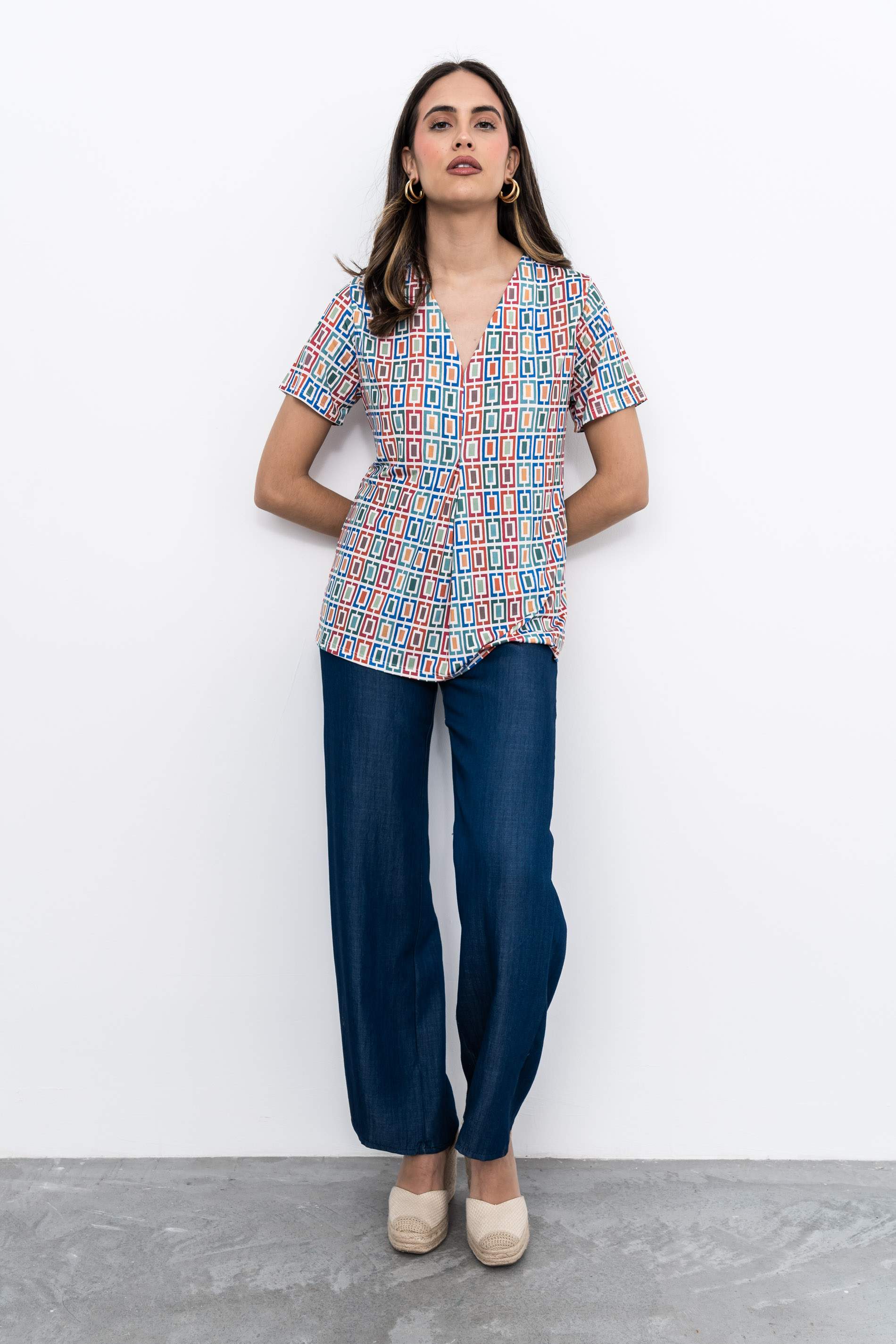 CAMISETA FUELLE CUADROS