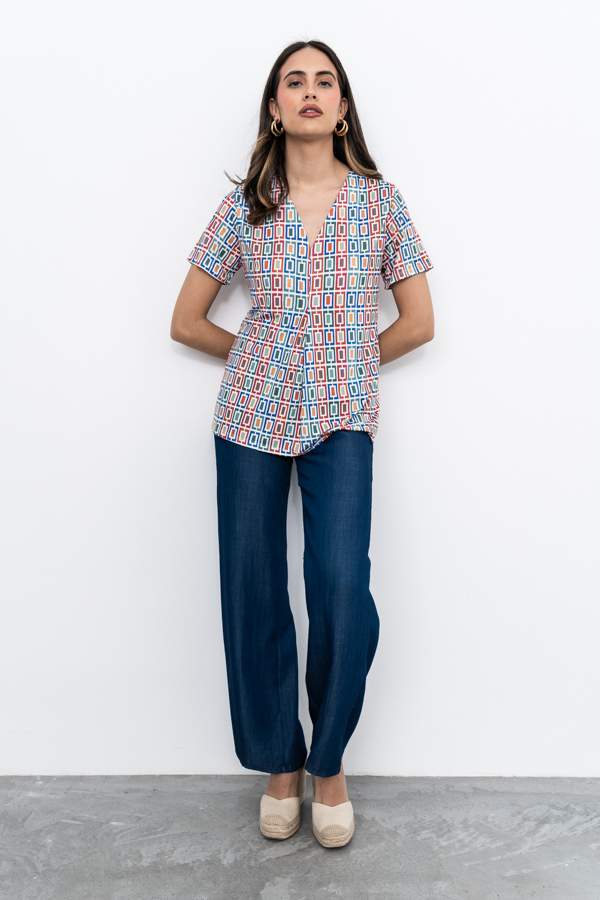 CAMISETA FUELLE CUADROS