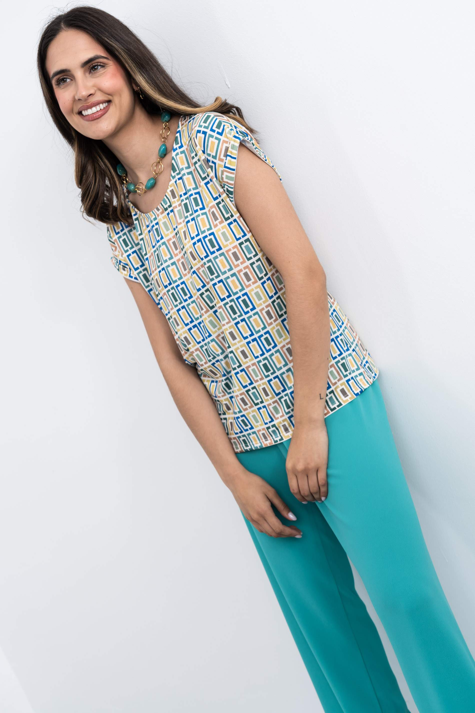 CAMISETA CUADROS M/VUELTA