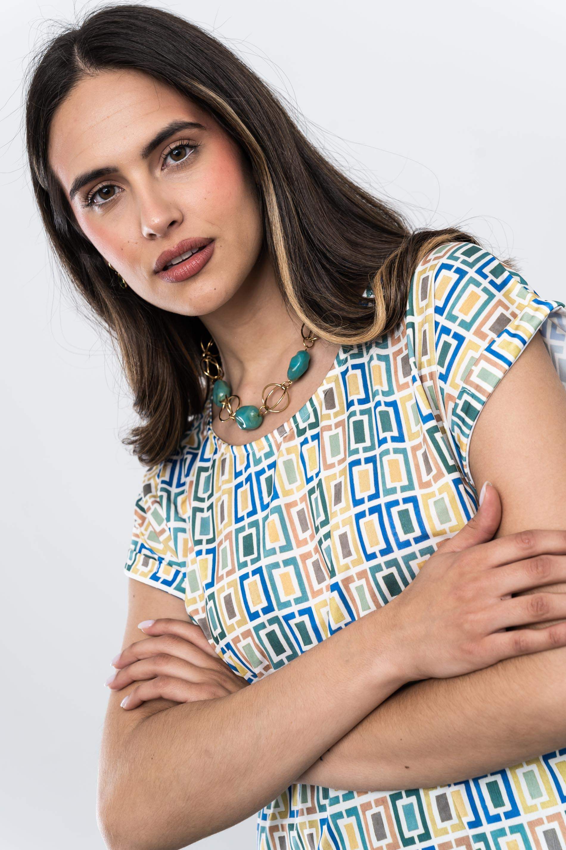 CAMISETA CUADROS M/VUELTA