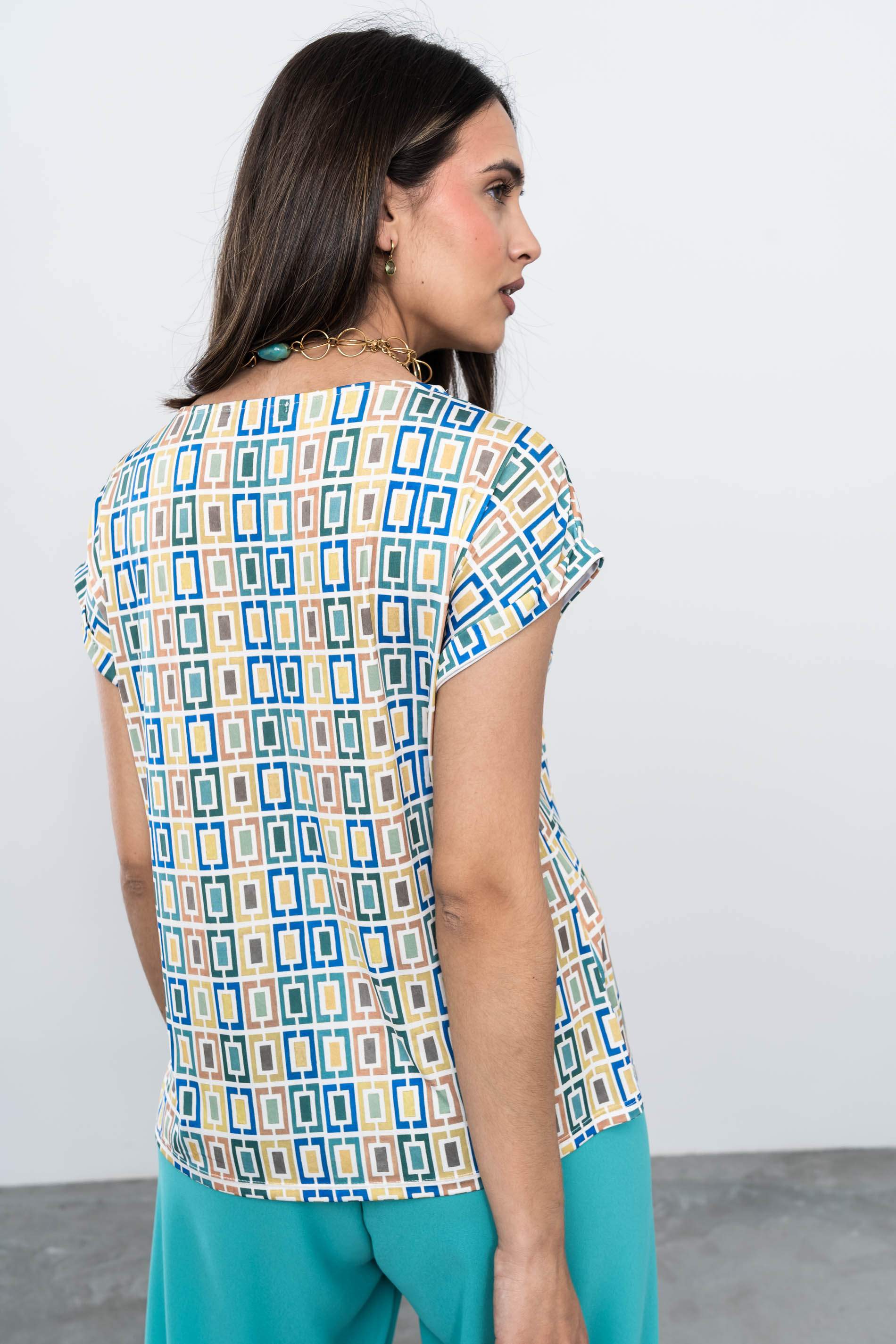 CAMISETA CUADROS M/VUELTA