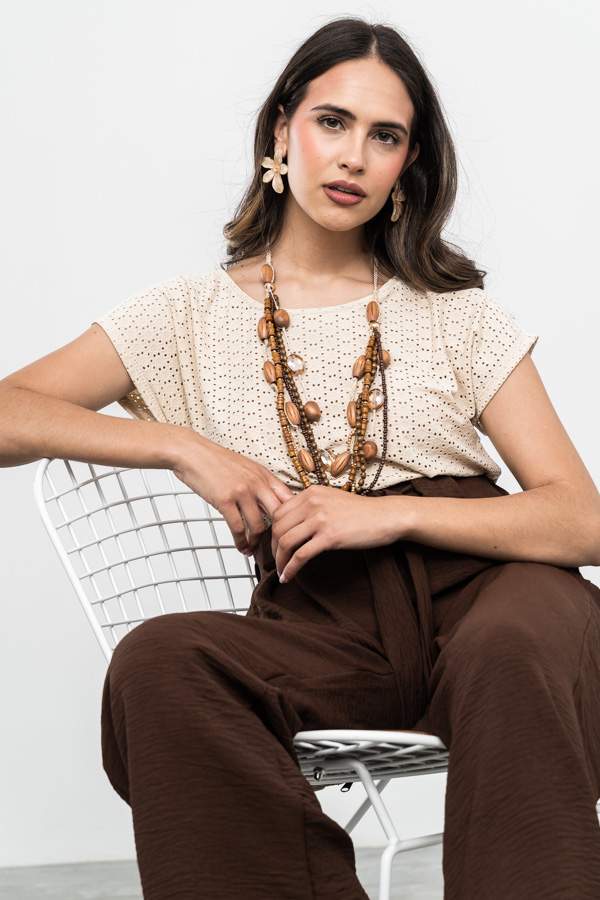 CAMISETA CALADOS CRUDO