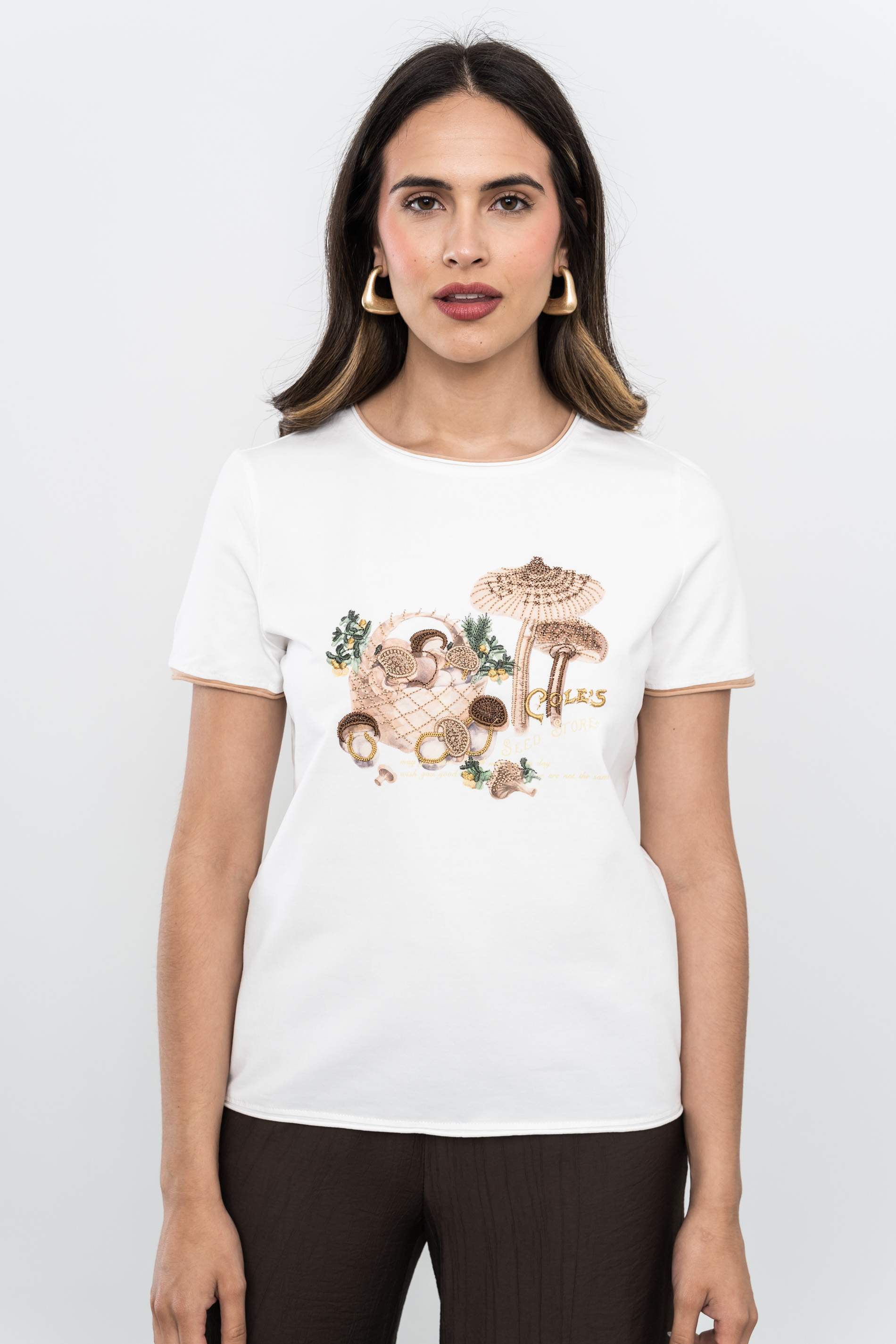 CAMISETA SETAS CRUDO