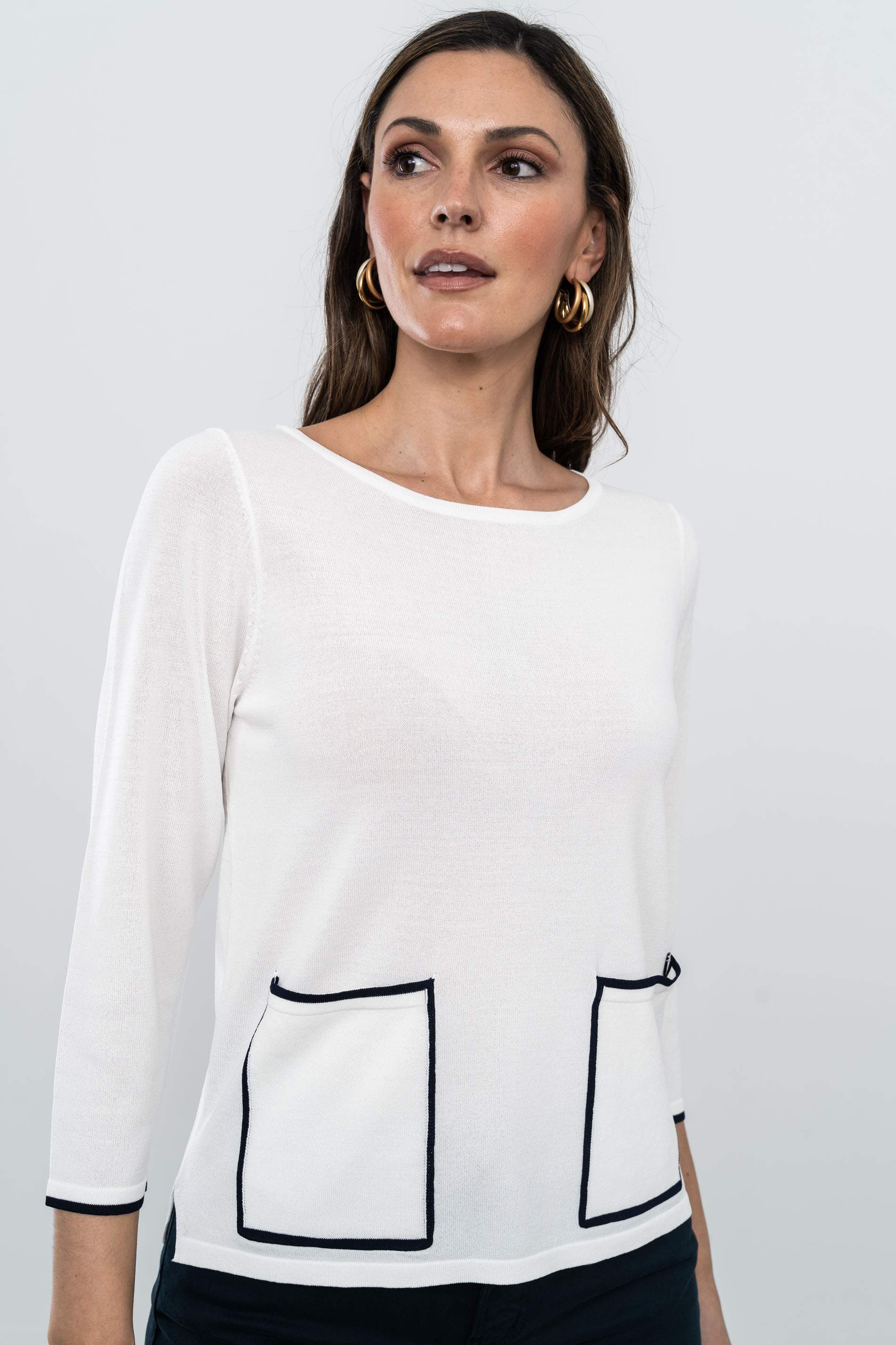 JERSEY BOLSILLOS VIVOS BLANCO