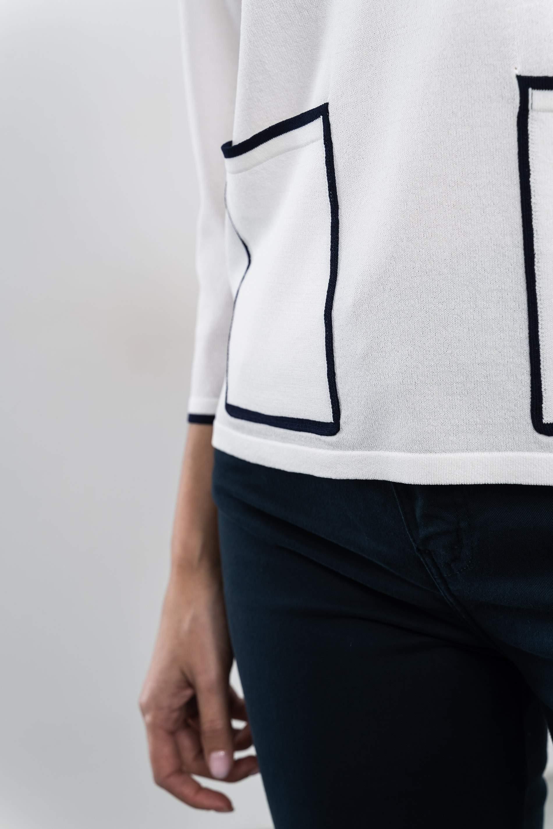 JERSEY BOLSILLOS VIVOS BLANCO