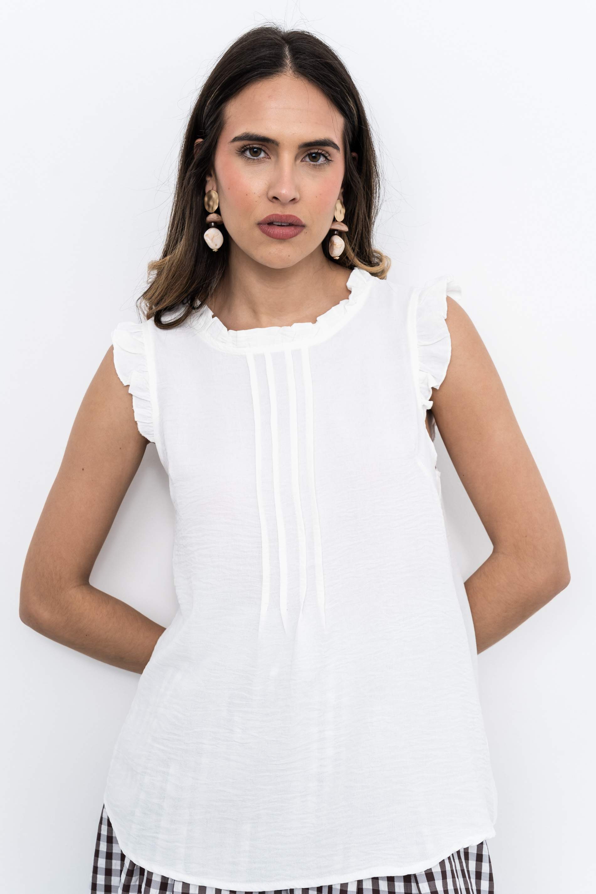 BLUSA VOLANTITO SISAS CRUDO