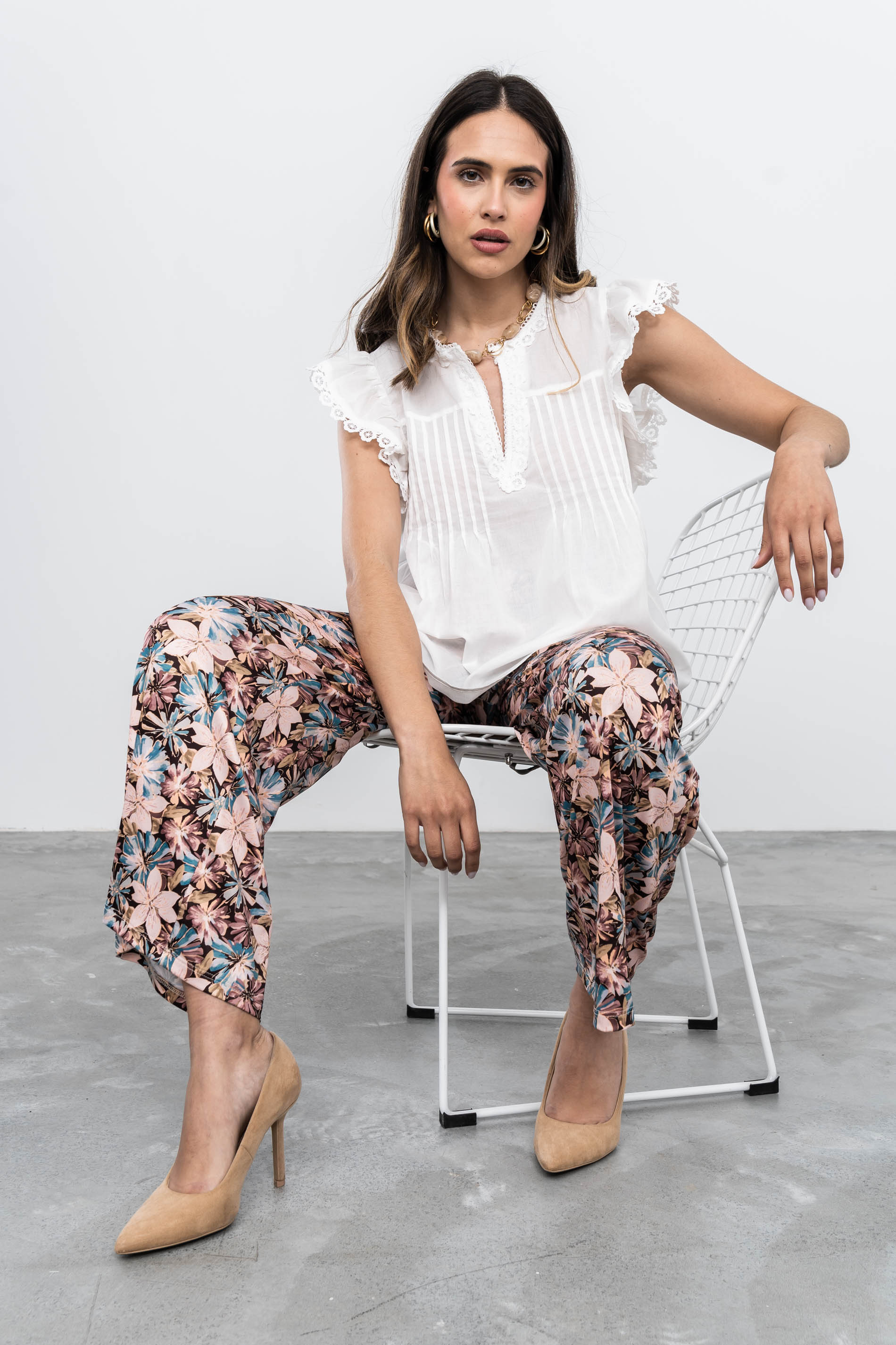 BLUSA VOLANTES MANGA