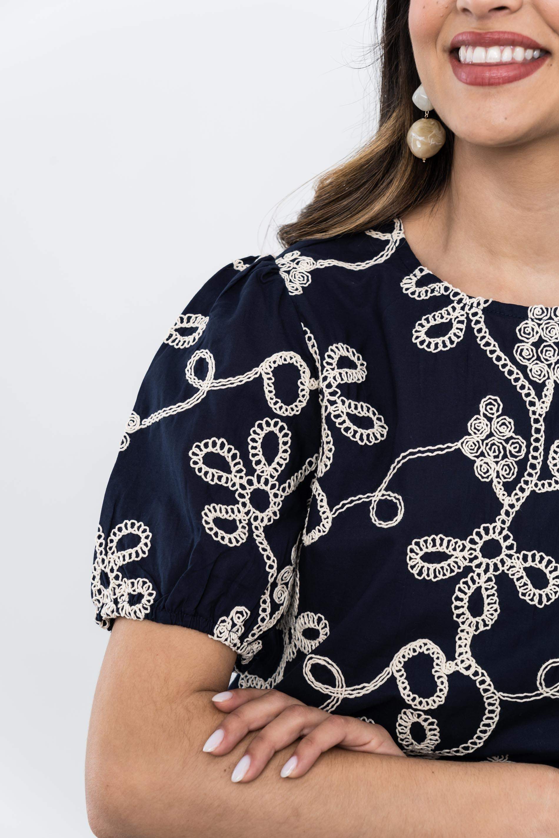 BLUSA BORDADO CORDÓN