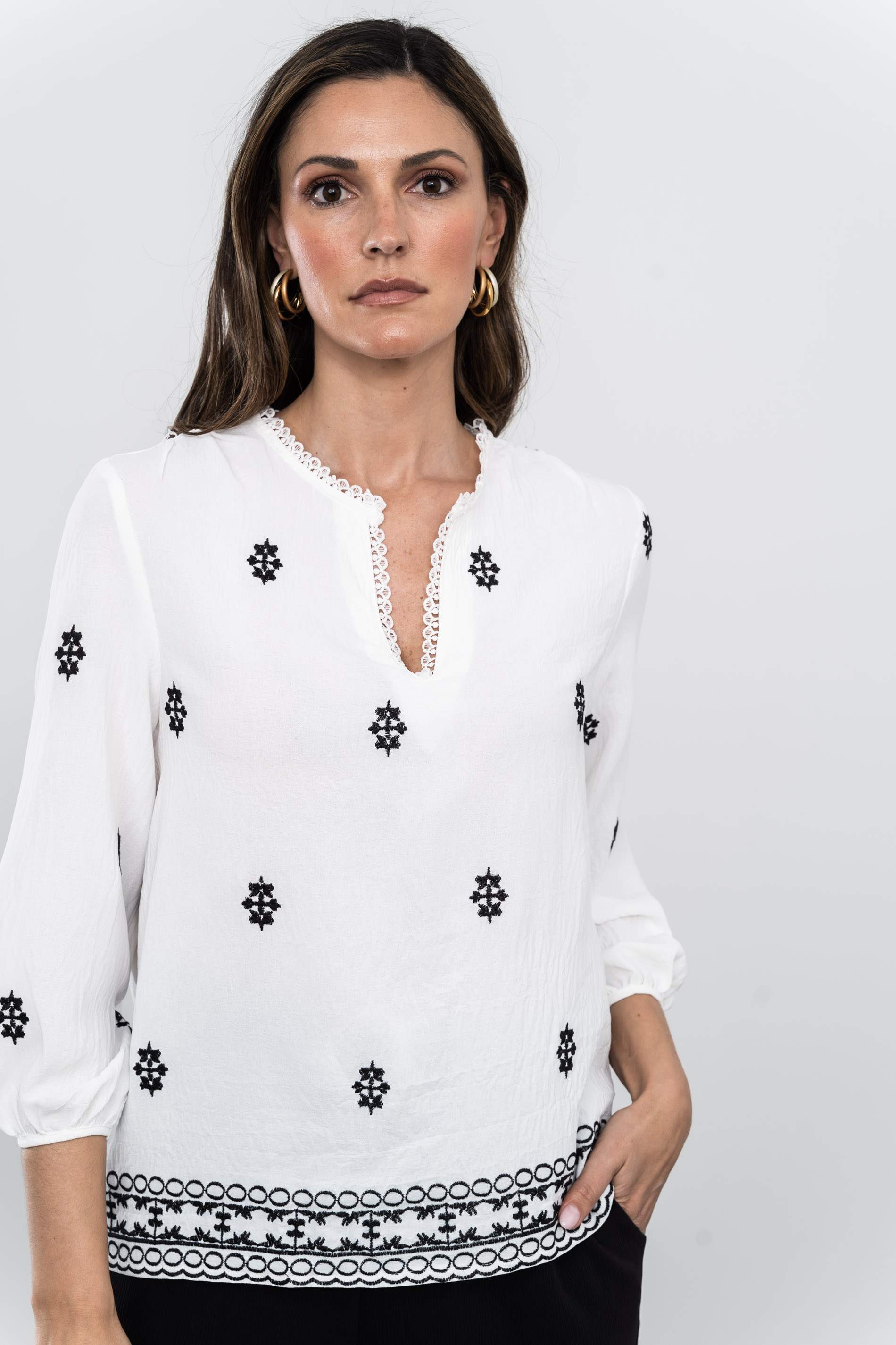 BLUSA BORDADOS CENEFA