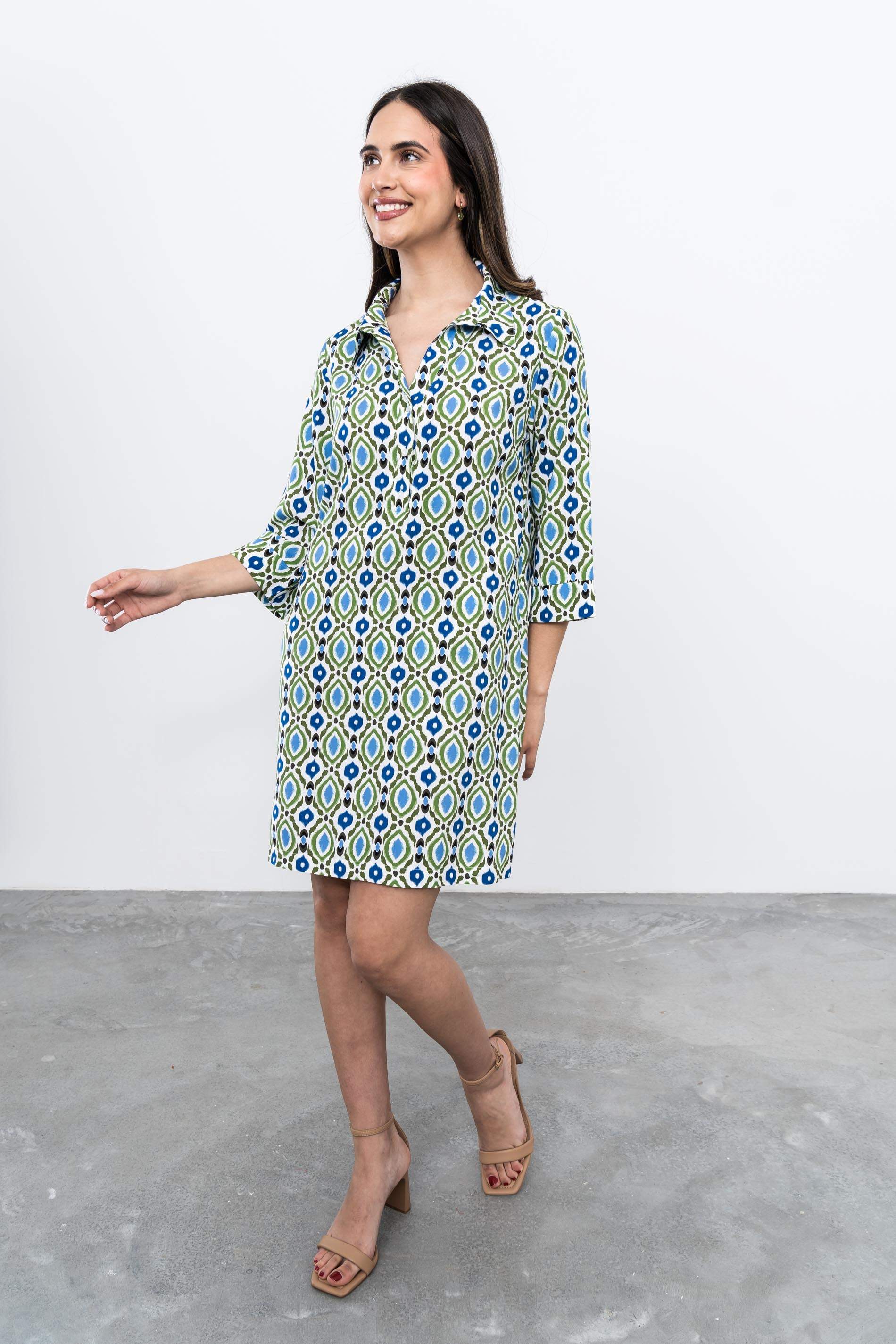 VESTIDO CAMISERO ESTAMPADO