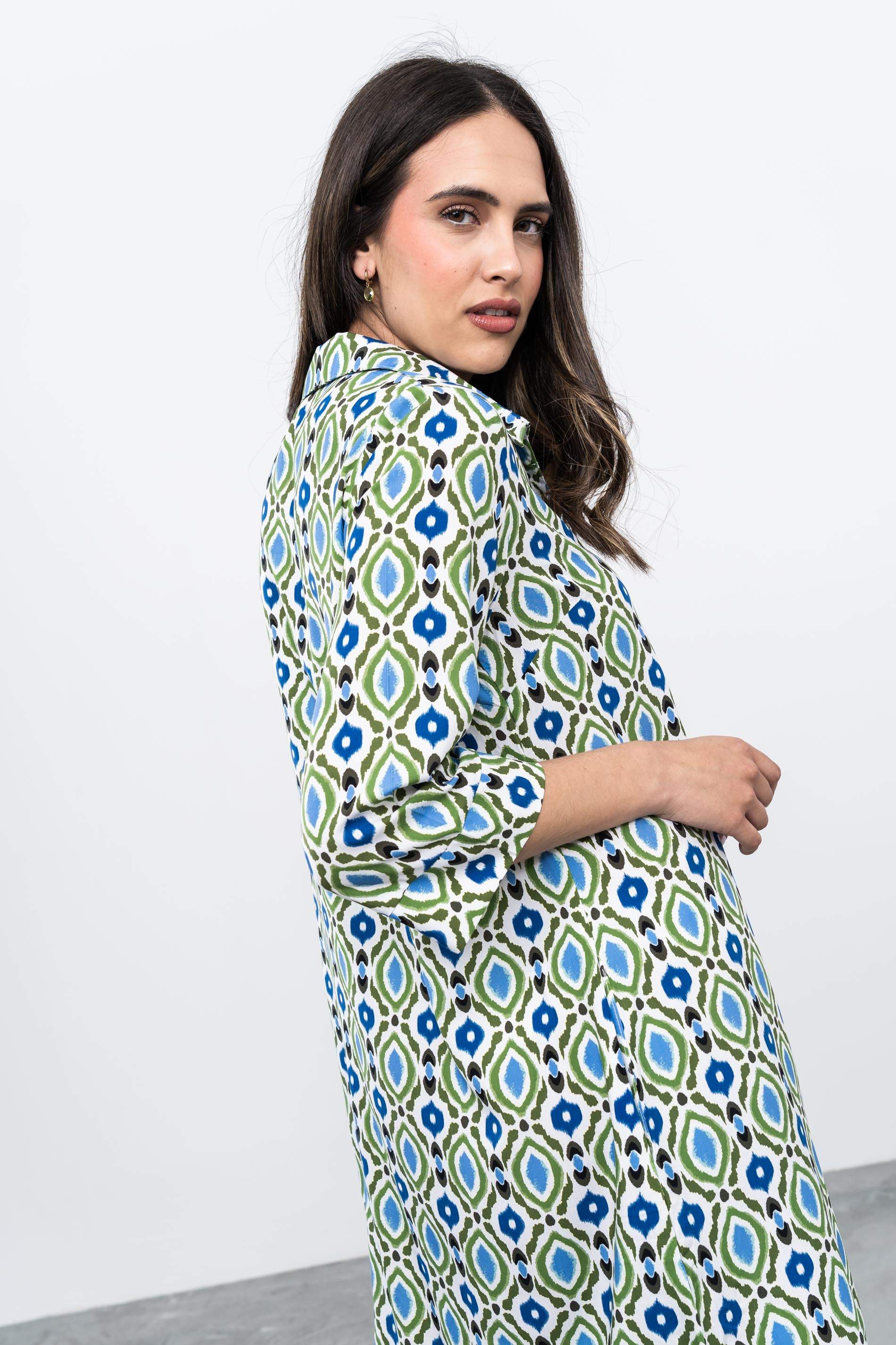 VESTIDO CAMISERO ESTAMPADO