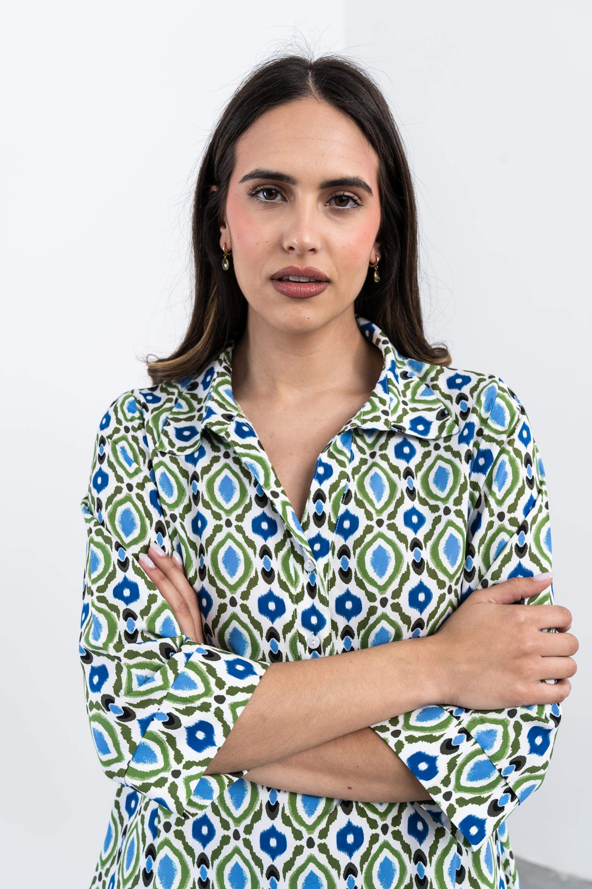 VESTIDO CAMISERO ESTAMPADO