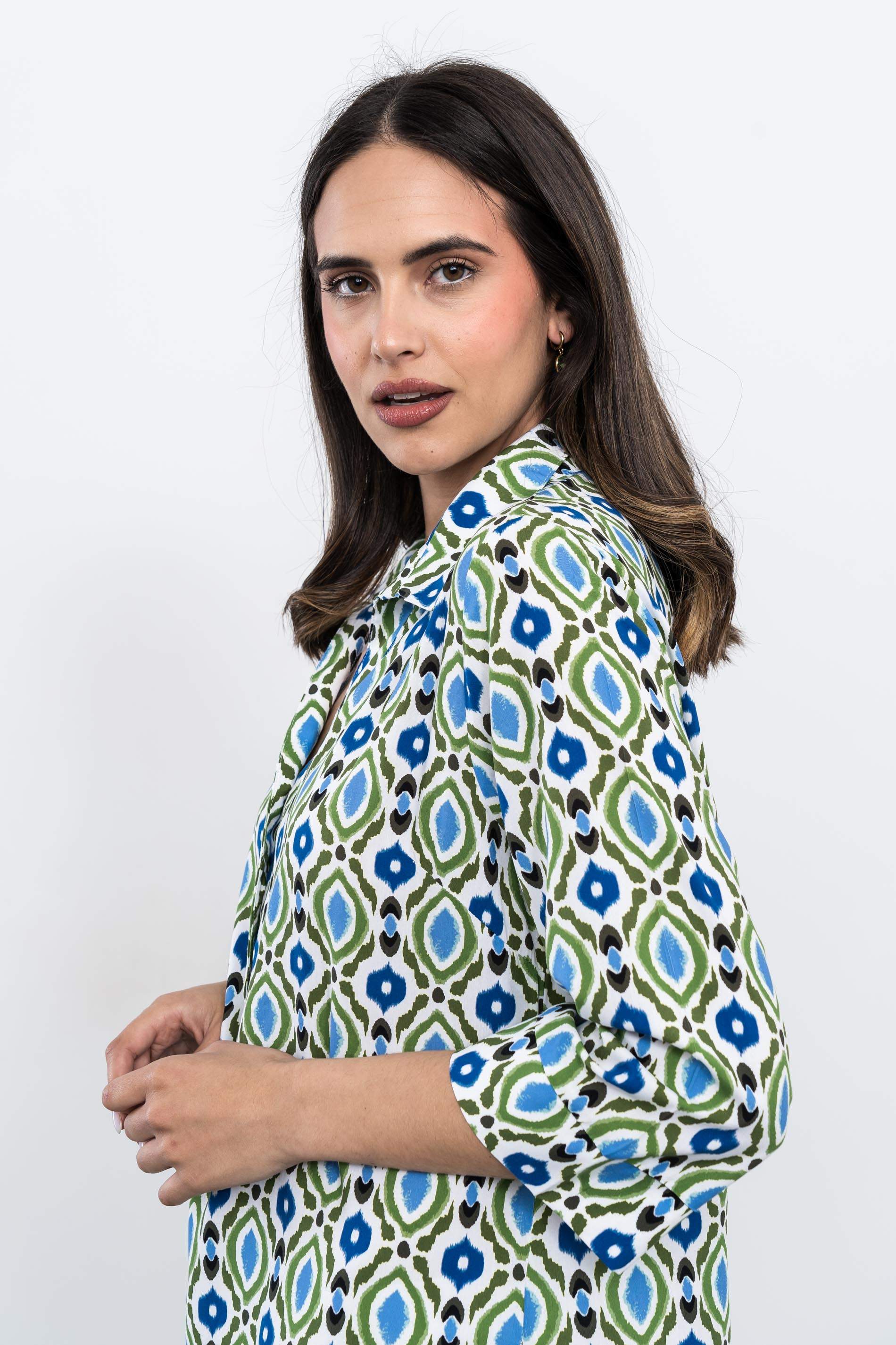 VESTIDO CAMISERO ESTAMPADO