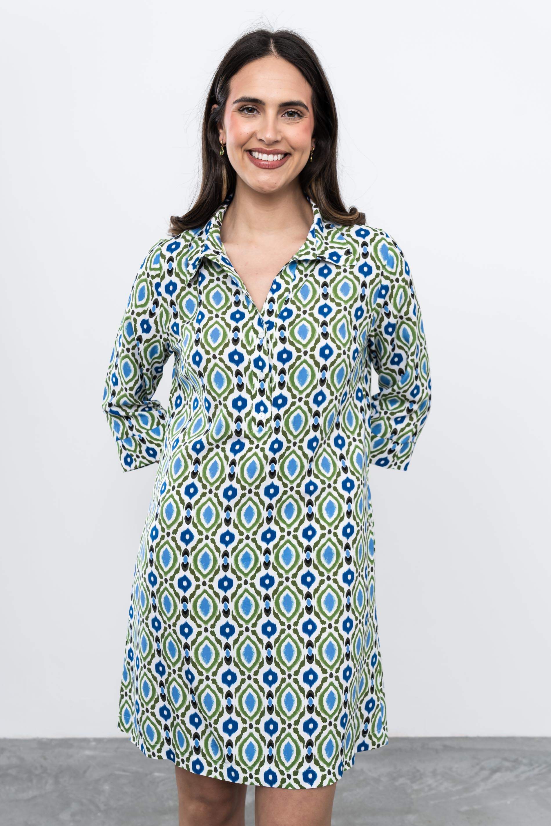 VESTIDO CAMISERO ESTAMPADO