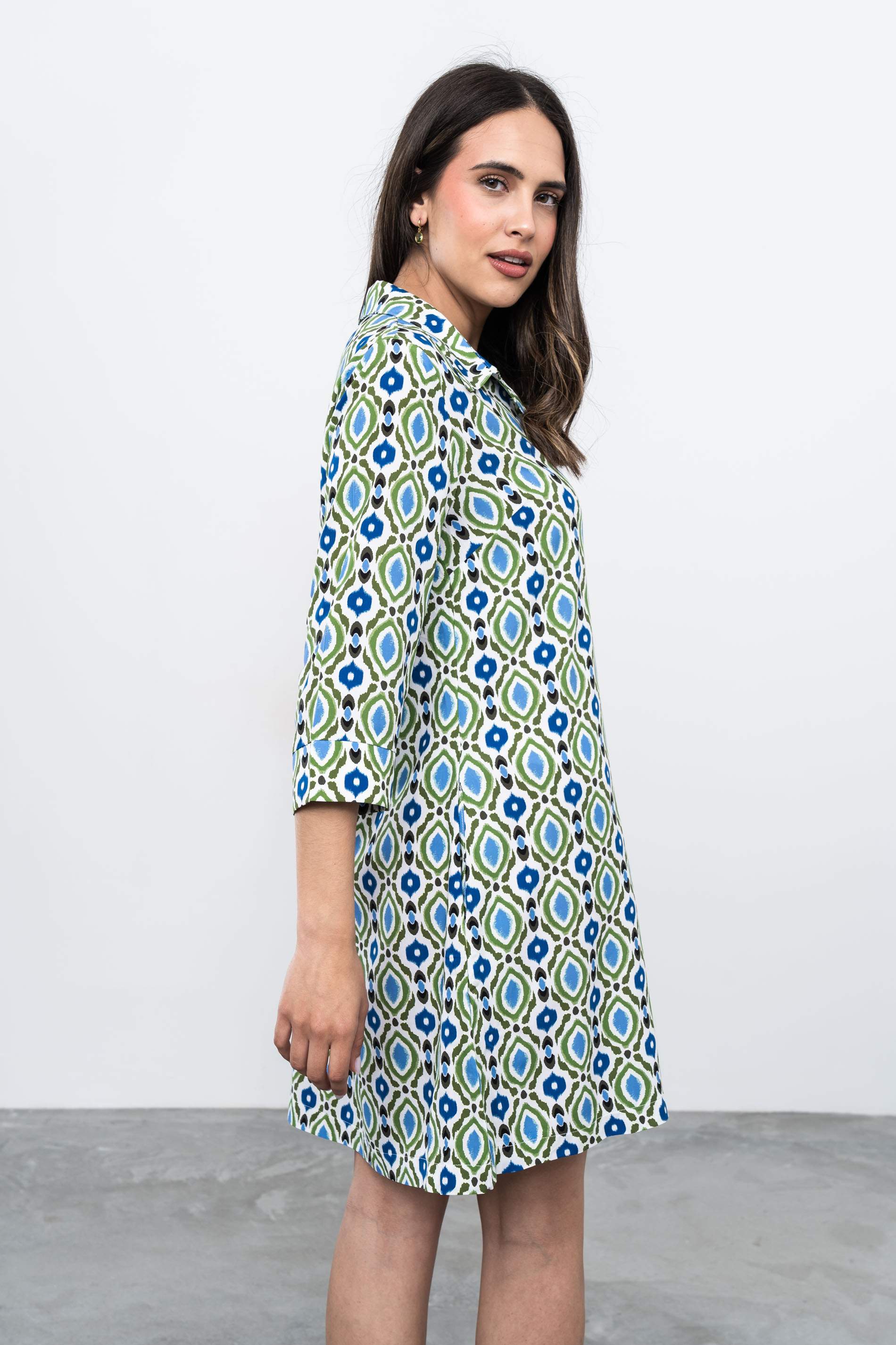 VESTIDO CAMISERO ESTAMPADO