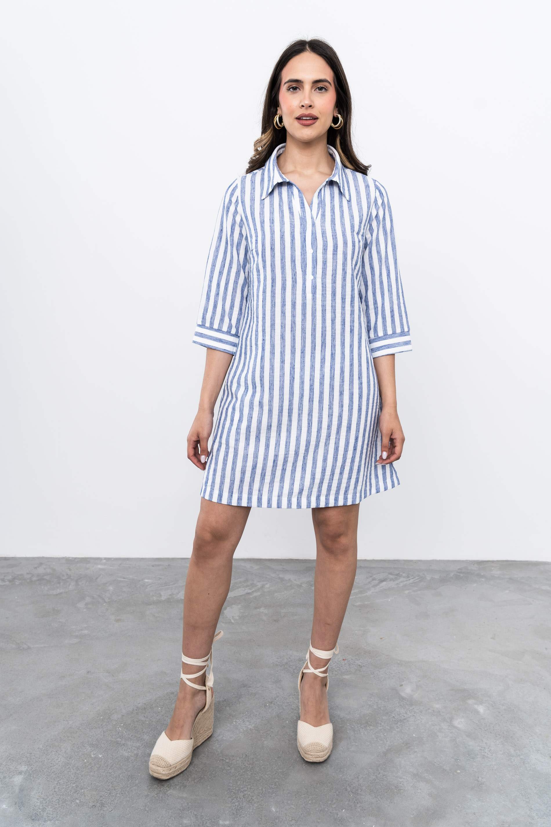 VESTIDO CAMISERO RAYAS