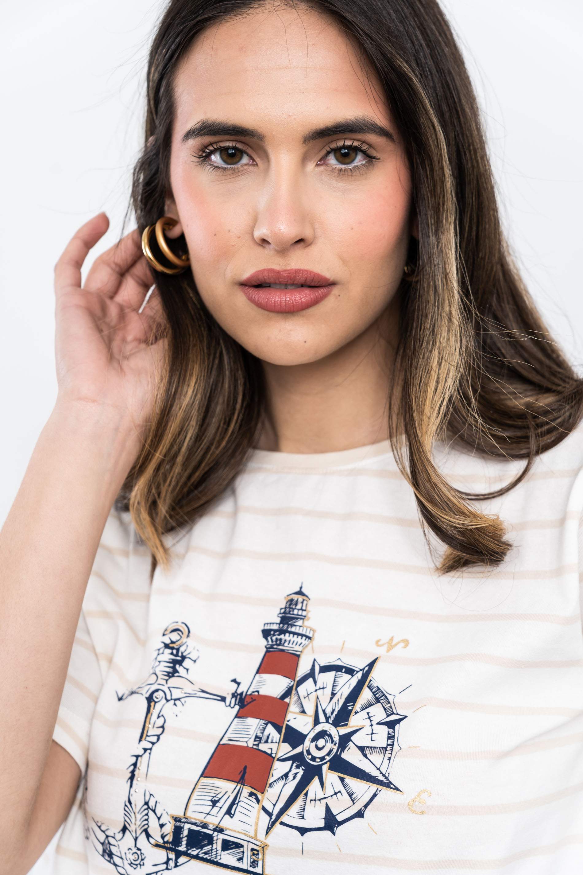 CAMISETA RAYAS BARCO ARENA