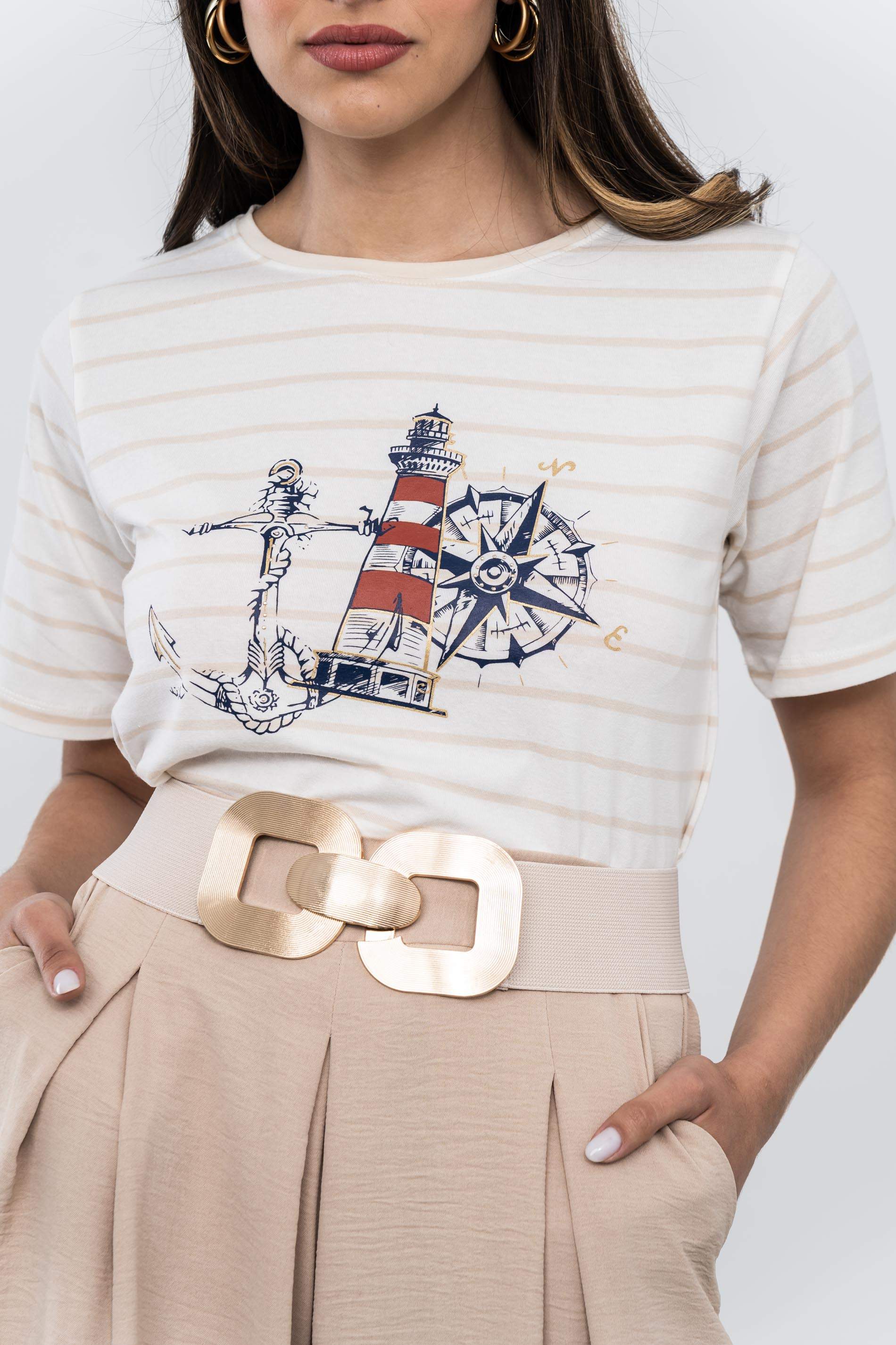 CAMISETA RAYAS BARCO ARENA