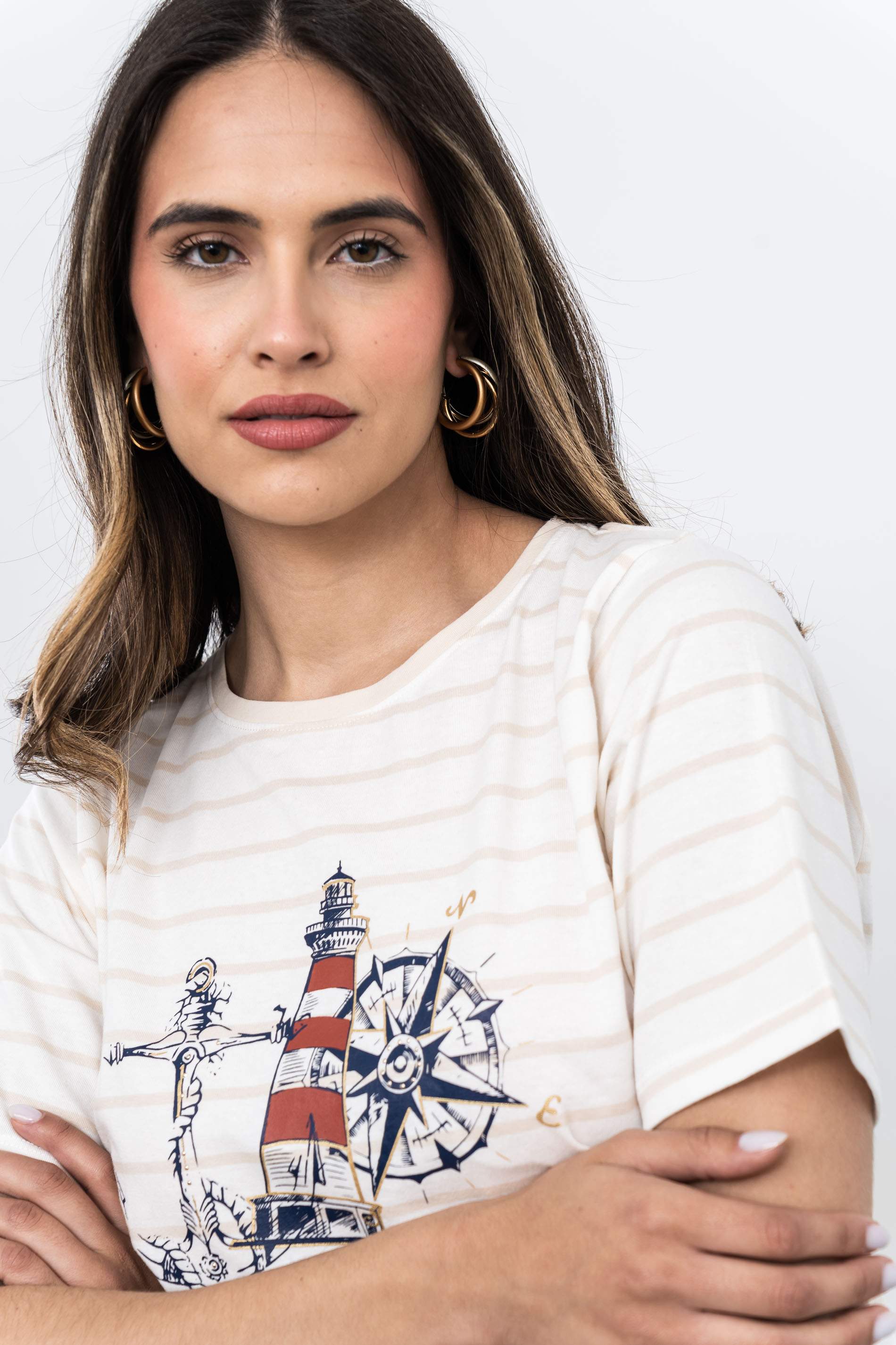 CAMISETA RAYAS BARCO ARENA