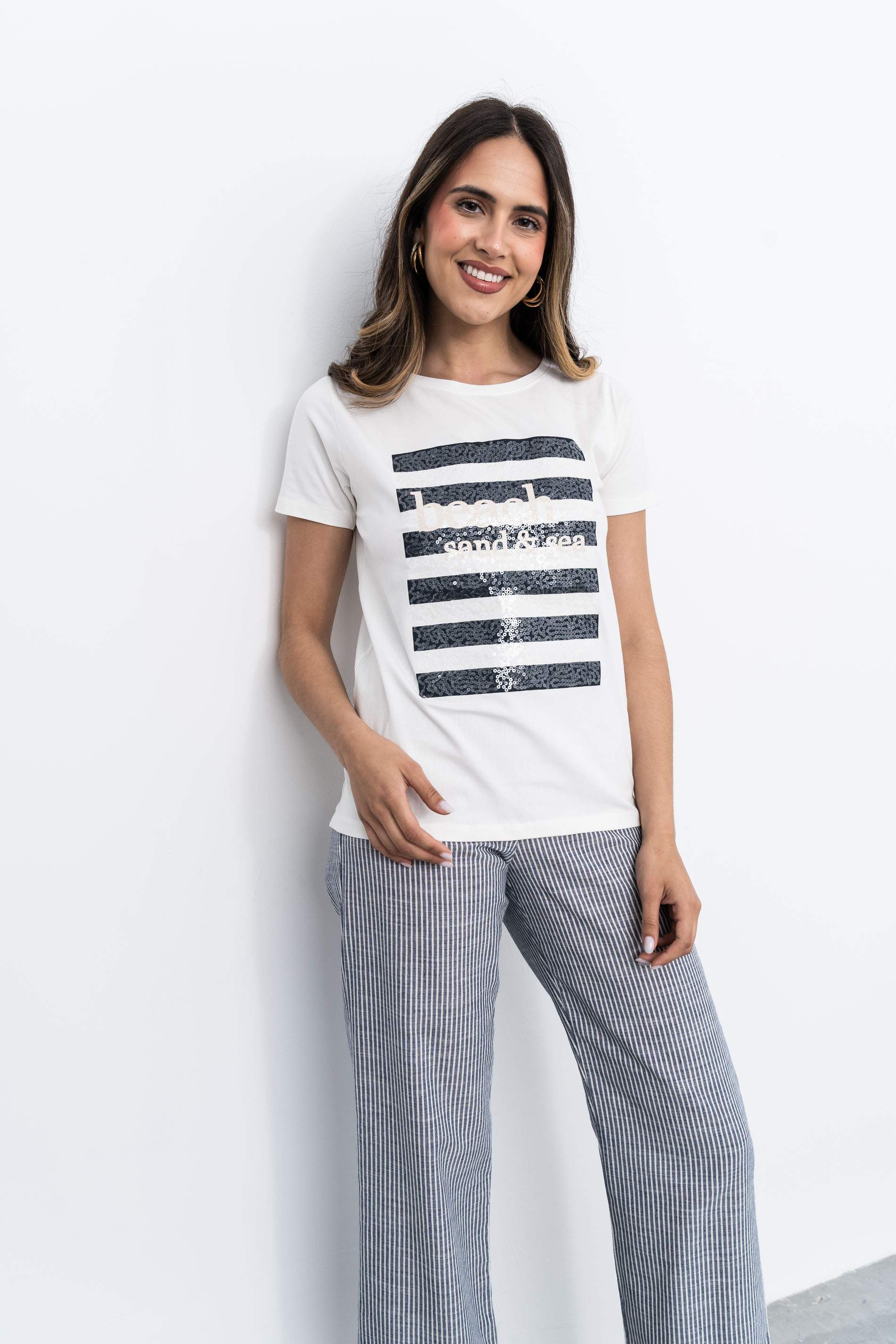 CAMISETA LENTEJUELAS