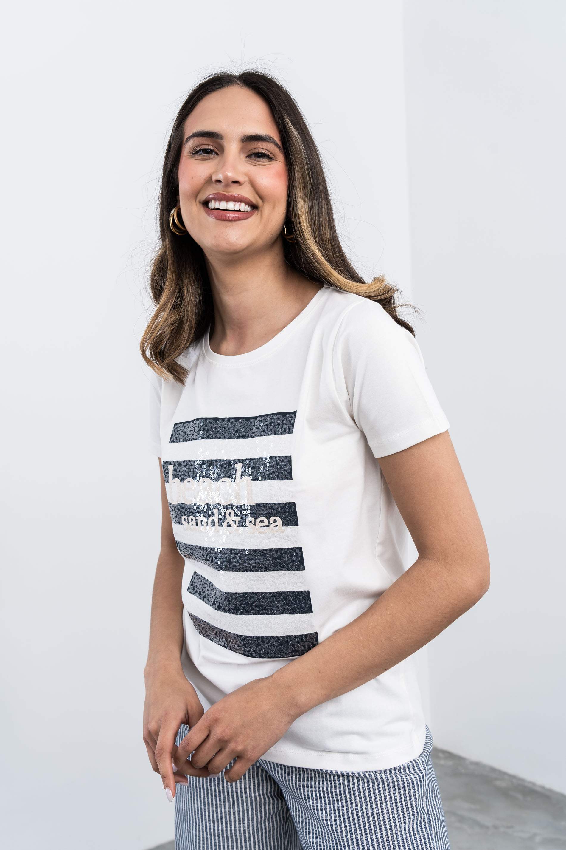 CAMISETA LENTEJUELAS