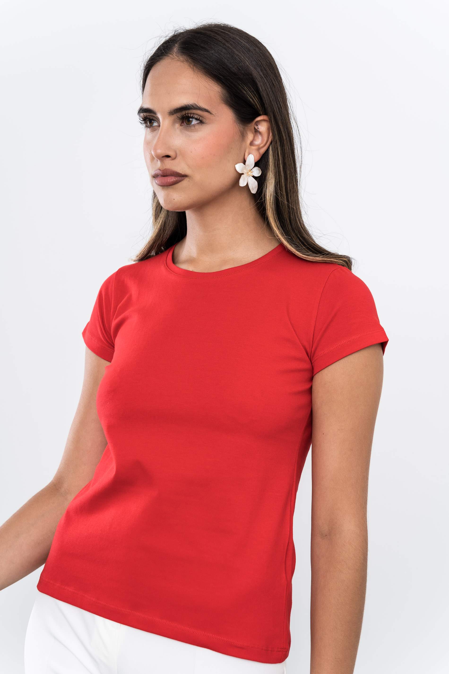 CAMISETA BÁSICA M/C ROJO