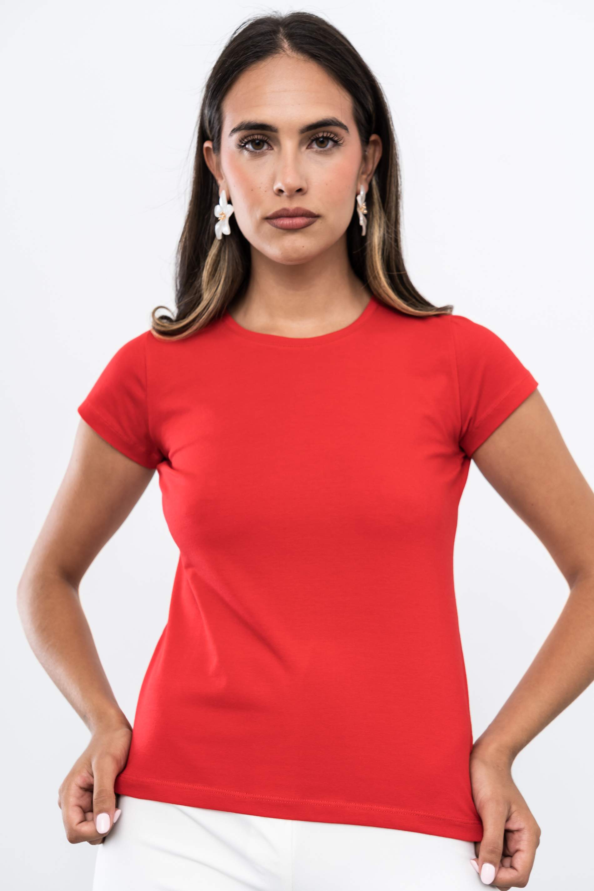 CAMISETA BÁSICA M/C ROJO