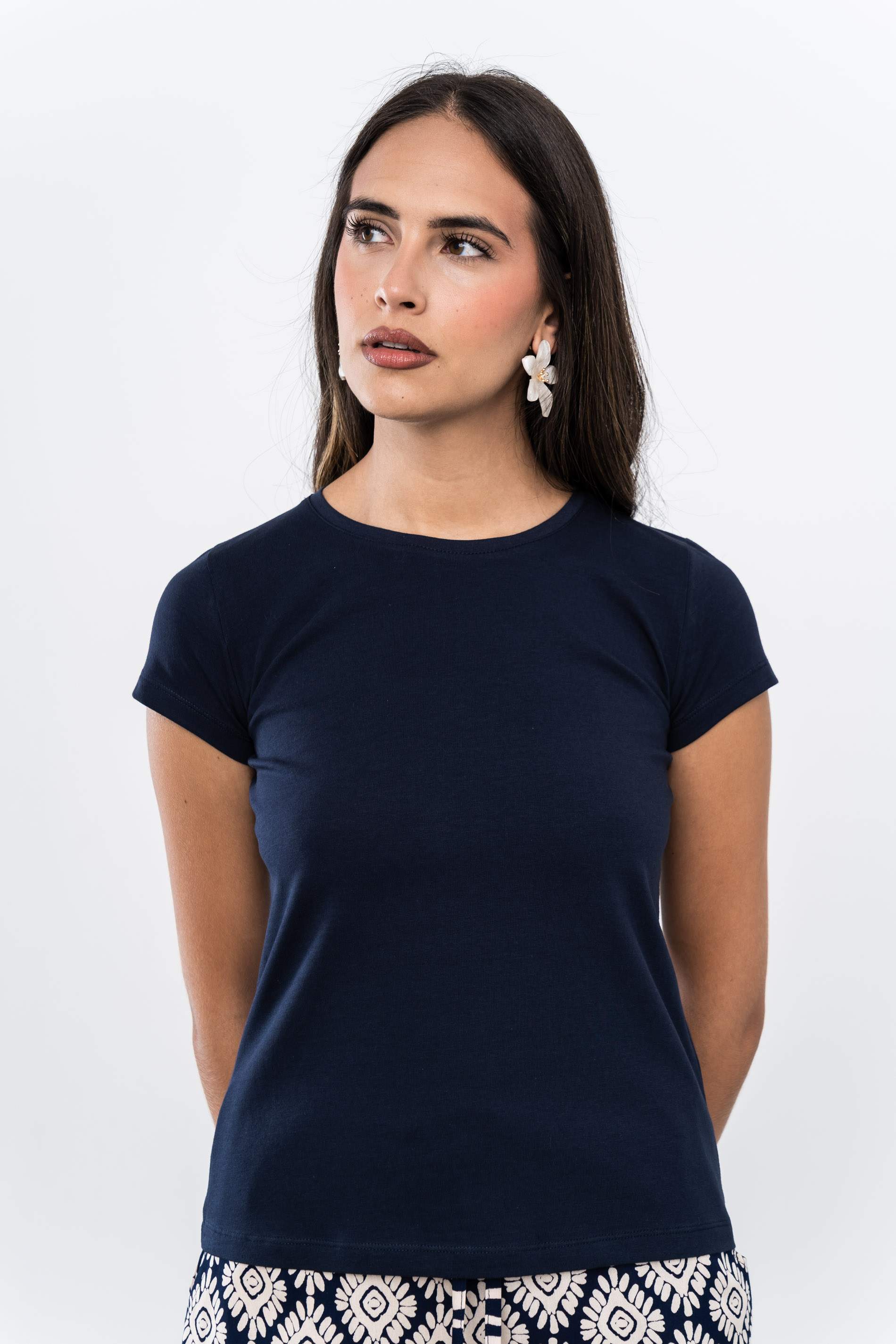 CAMISETA BÁSICA M/C MARINO