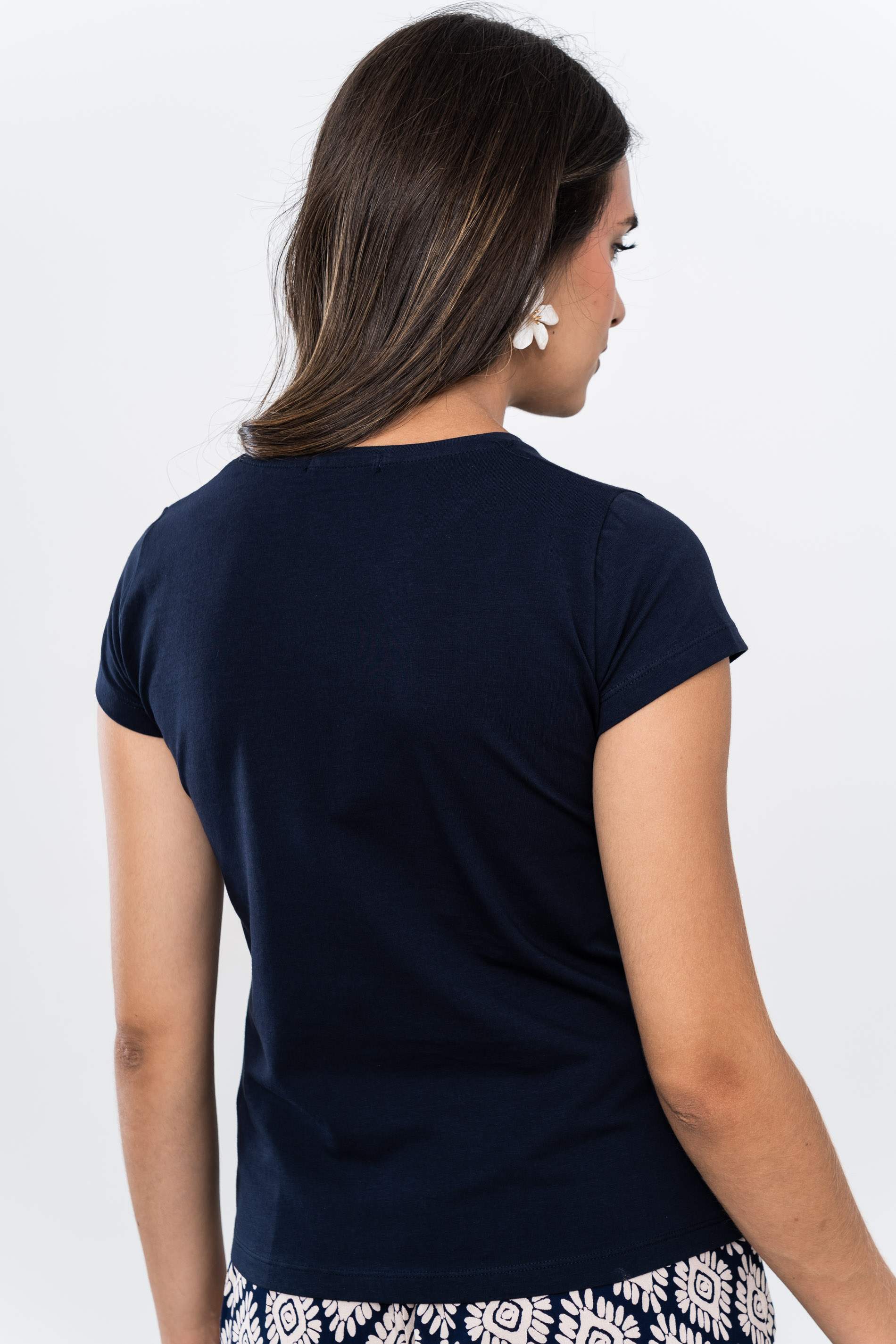 CAMISETA BÁSICA M/C MARINO