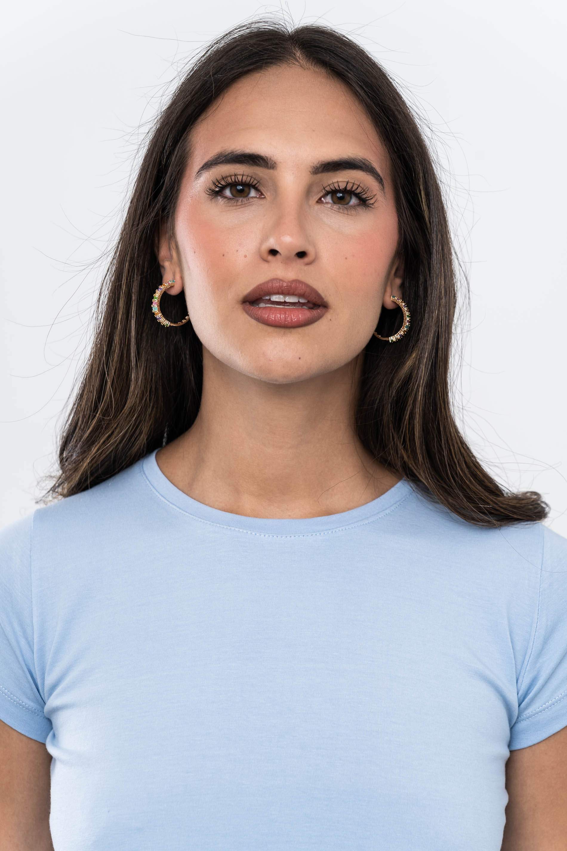 CAMISETA BÁSICA M/C AZUL