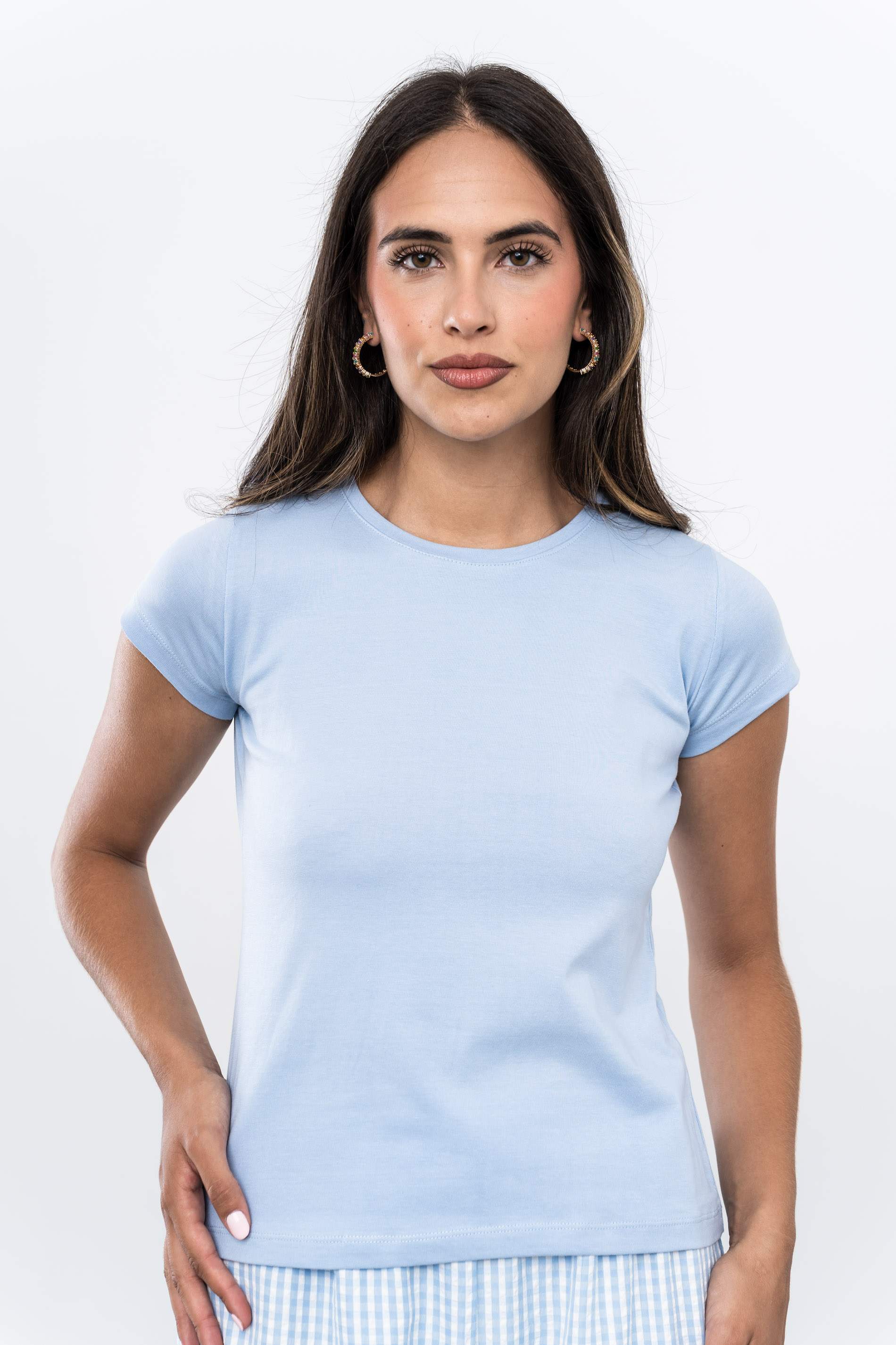 CAMISETA BÁSICA M/C AZUL