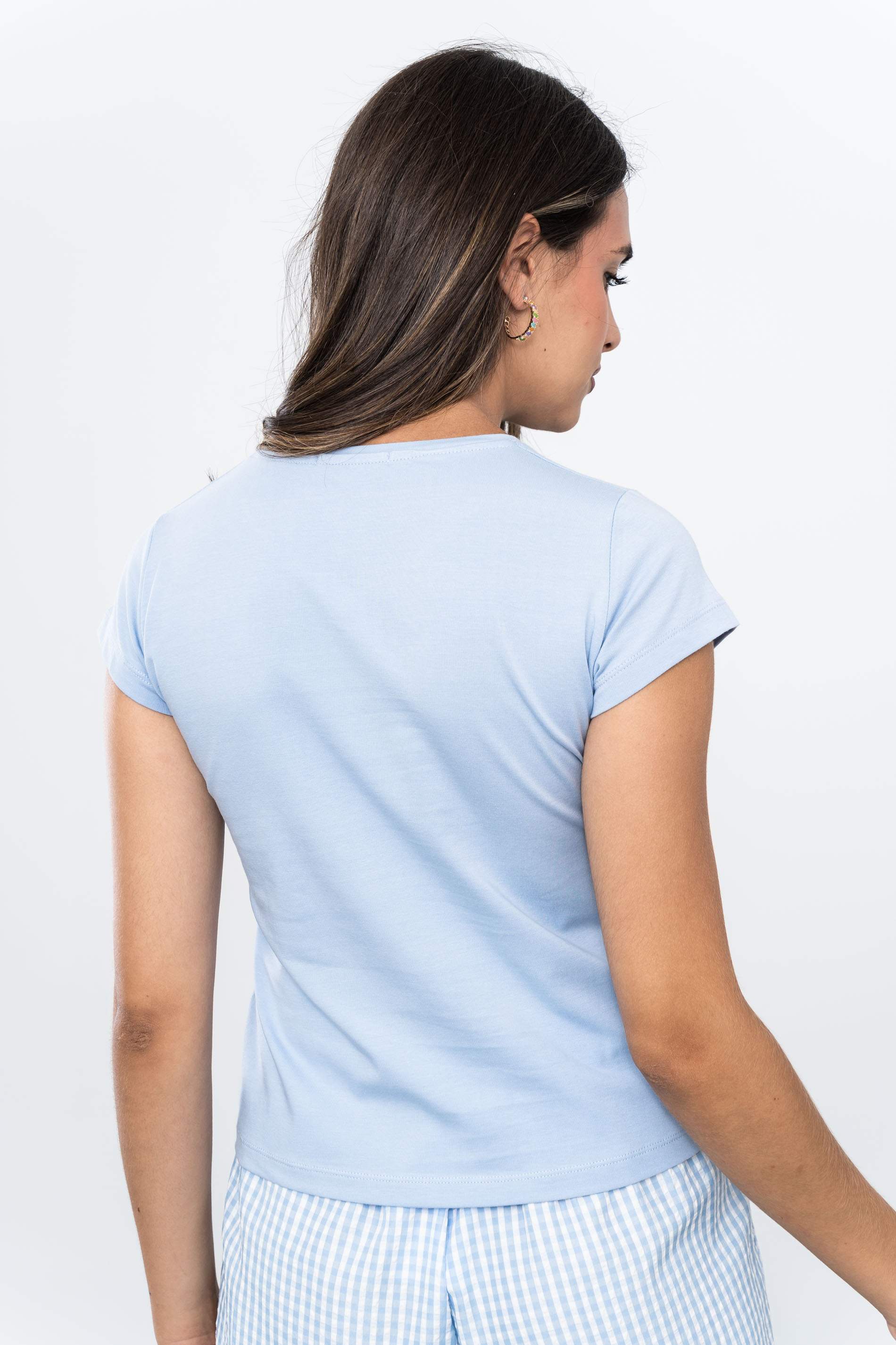 CAMISETA BÁSICA M/C AZUL
