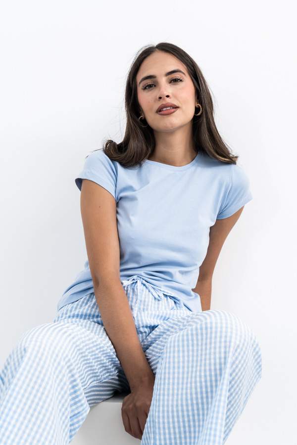 CAMISETA BÁSICA M/C AZUL