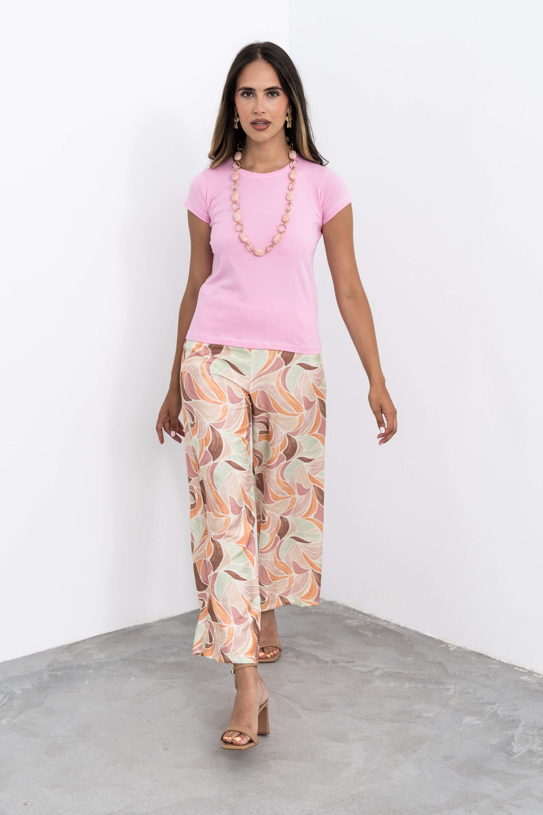 CAMISETA BÁSICA M/C ROSA 