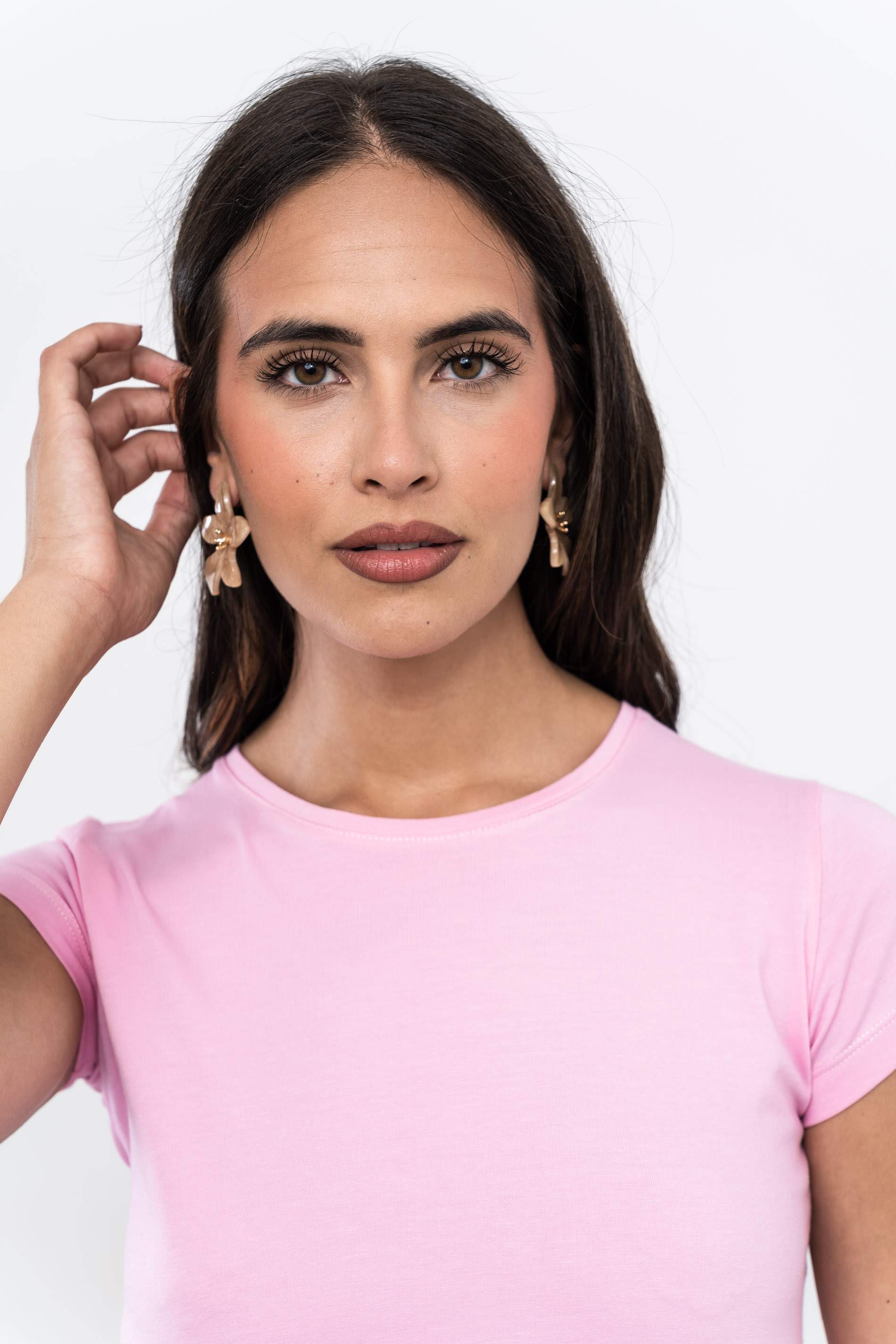 CAMISETA BÁSICA M/C ROSA 