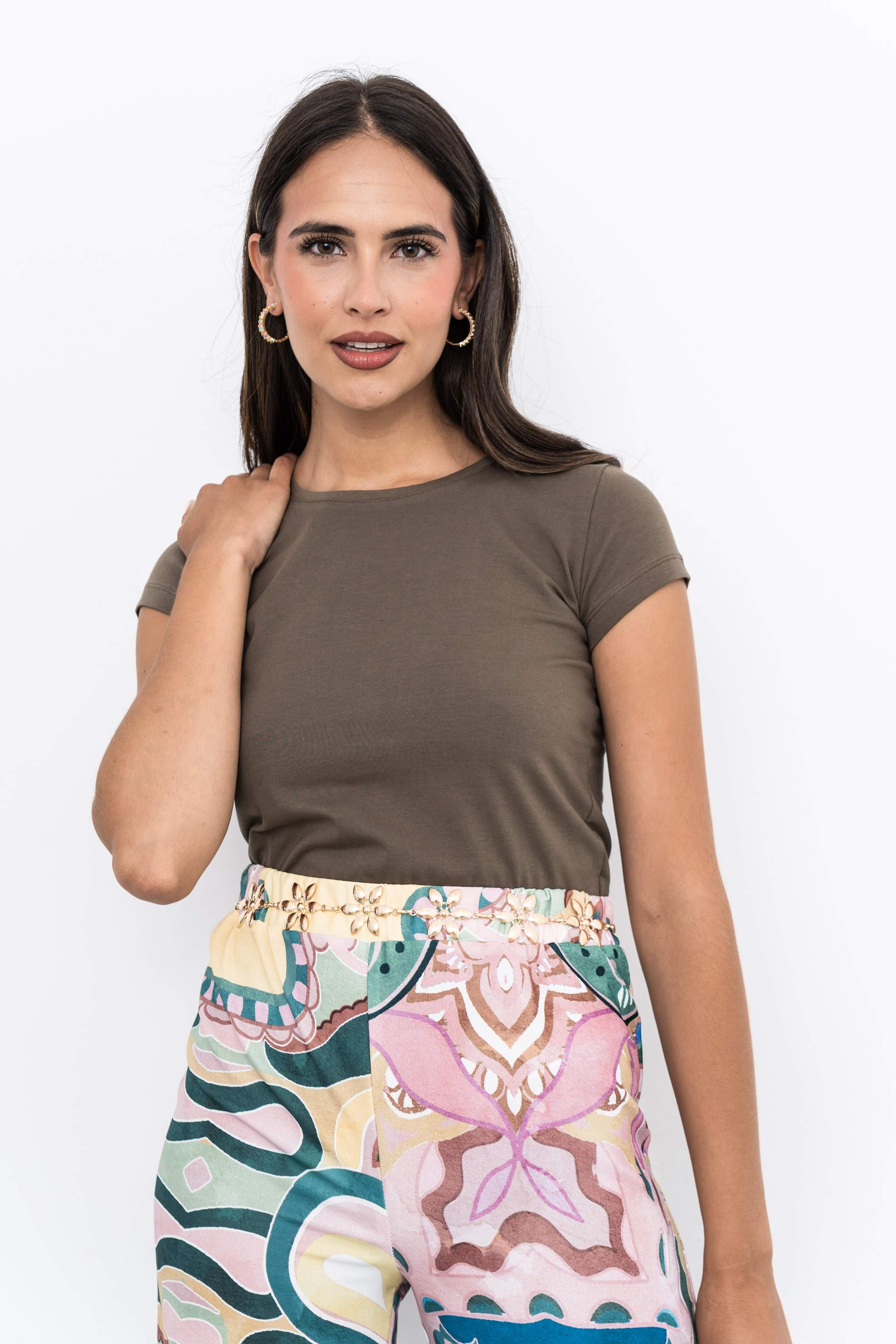 CAMISETA BÁSICA M/C KAKI