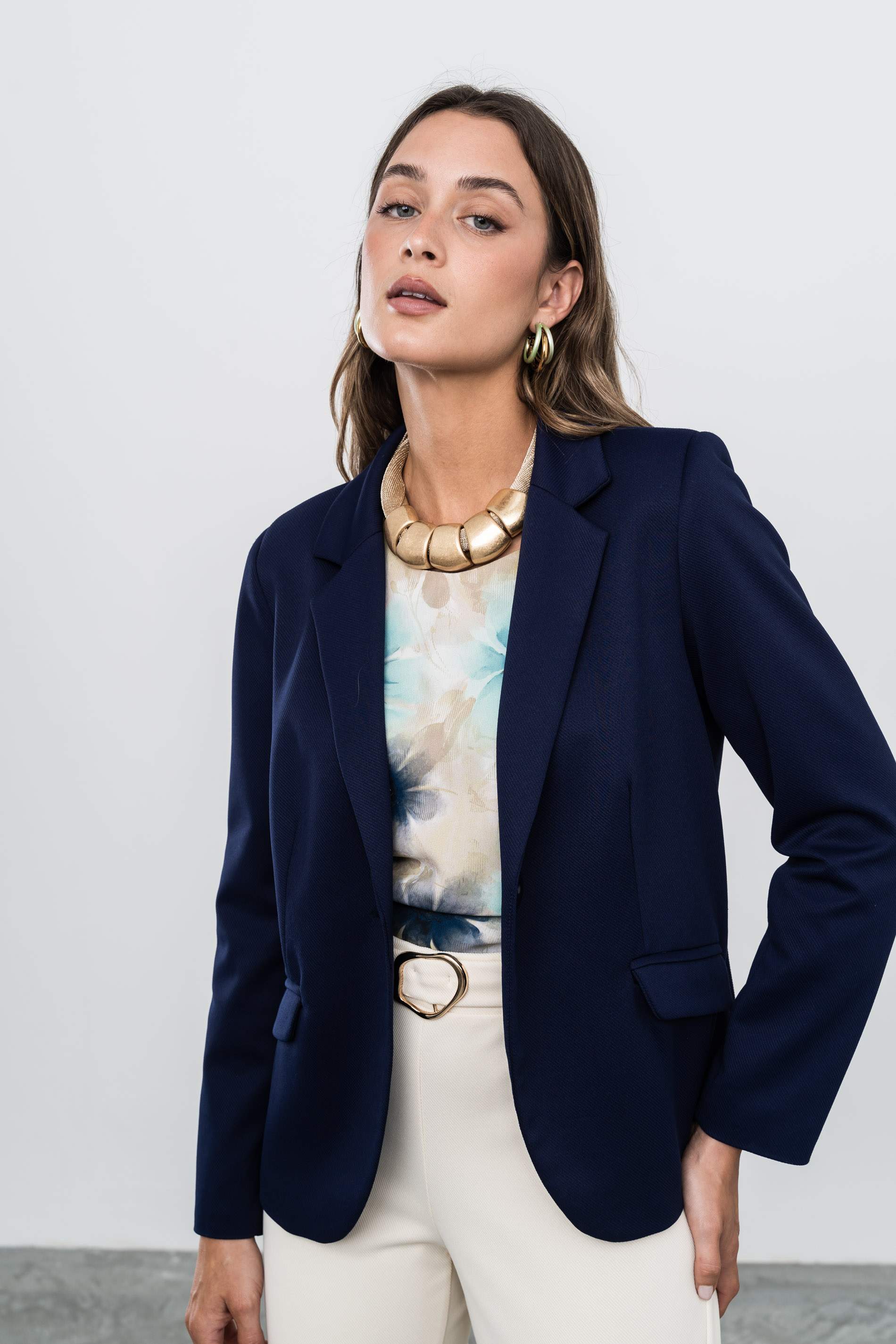 AMERICANA 1 BOTÓN MARINO